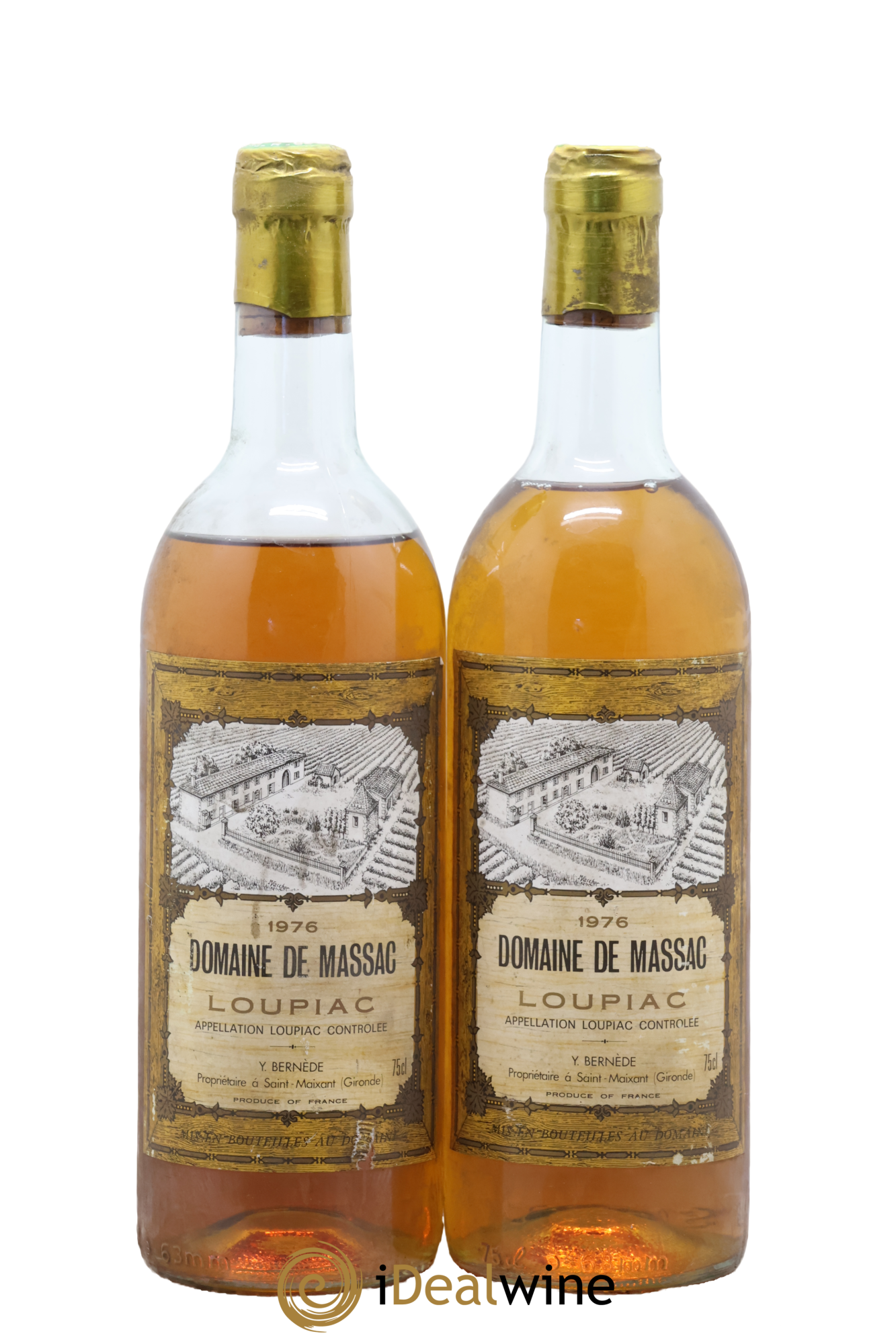 Loupiac Domaine De Massac 1976 - Lot of 2 bottles - 0