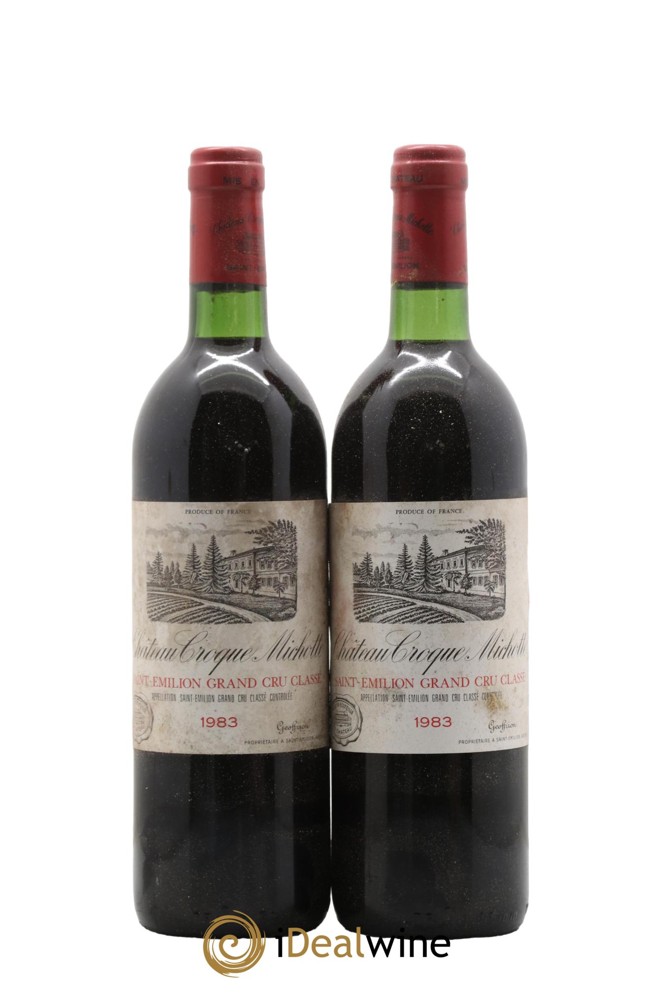 Château Croque Michotte 1983 - Posten von 2 Flaschen - 0