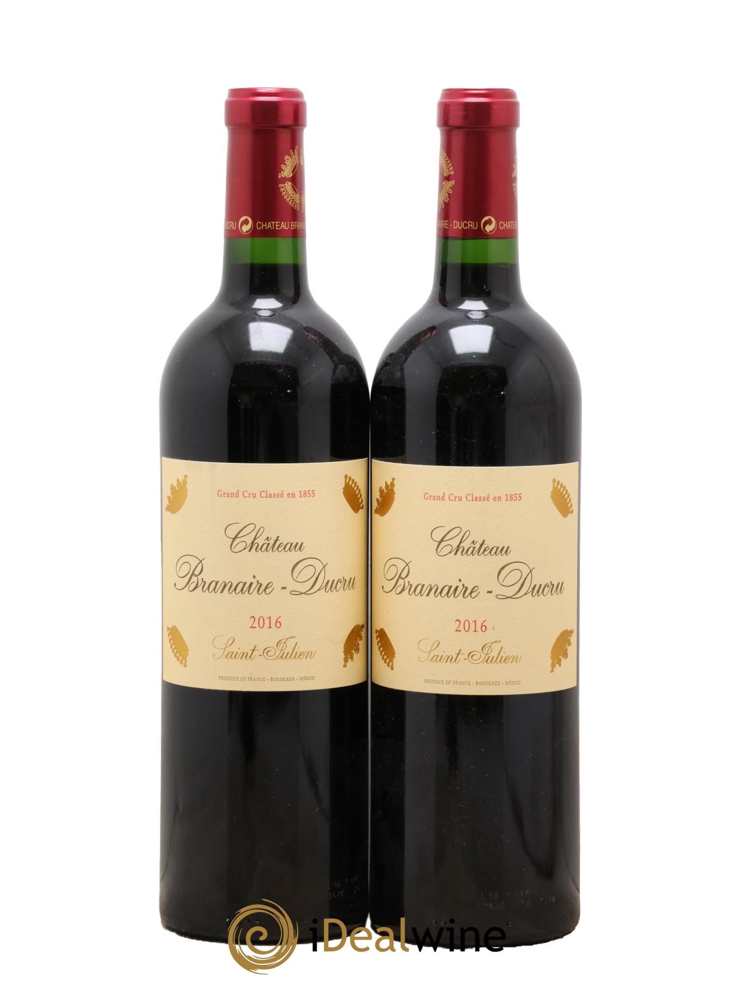 Château Branaire Ducru 4ème Grand Cru Classé 2016 - Lot de 2 bouteilles - 0