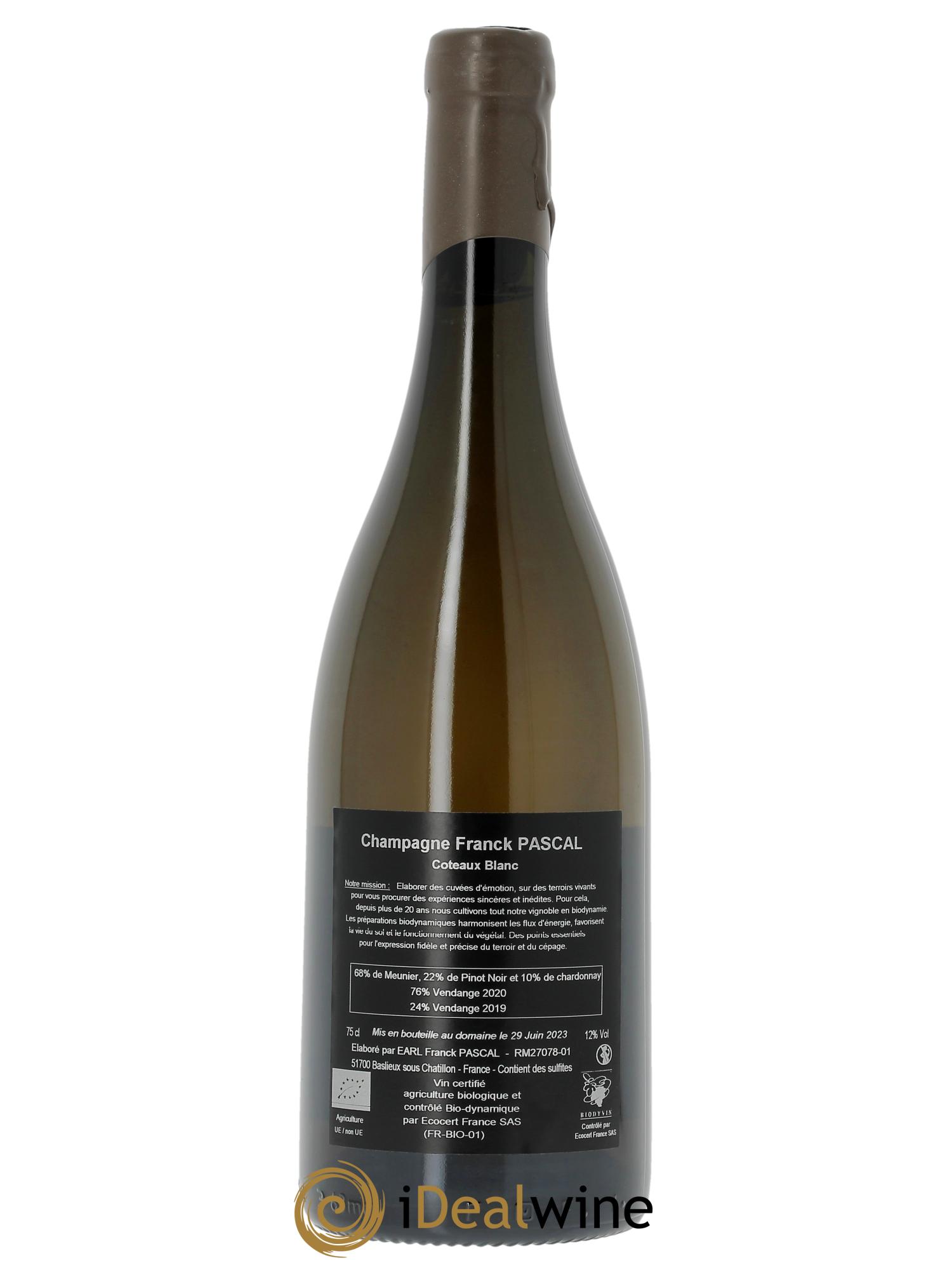 Confiance Franck Pascal  2019 - Lot de 1 bouteille - 1