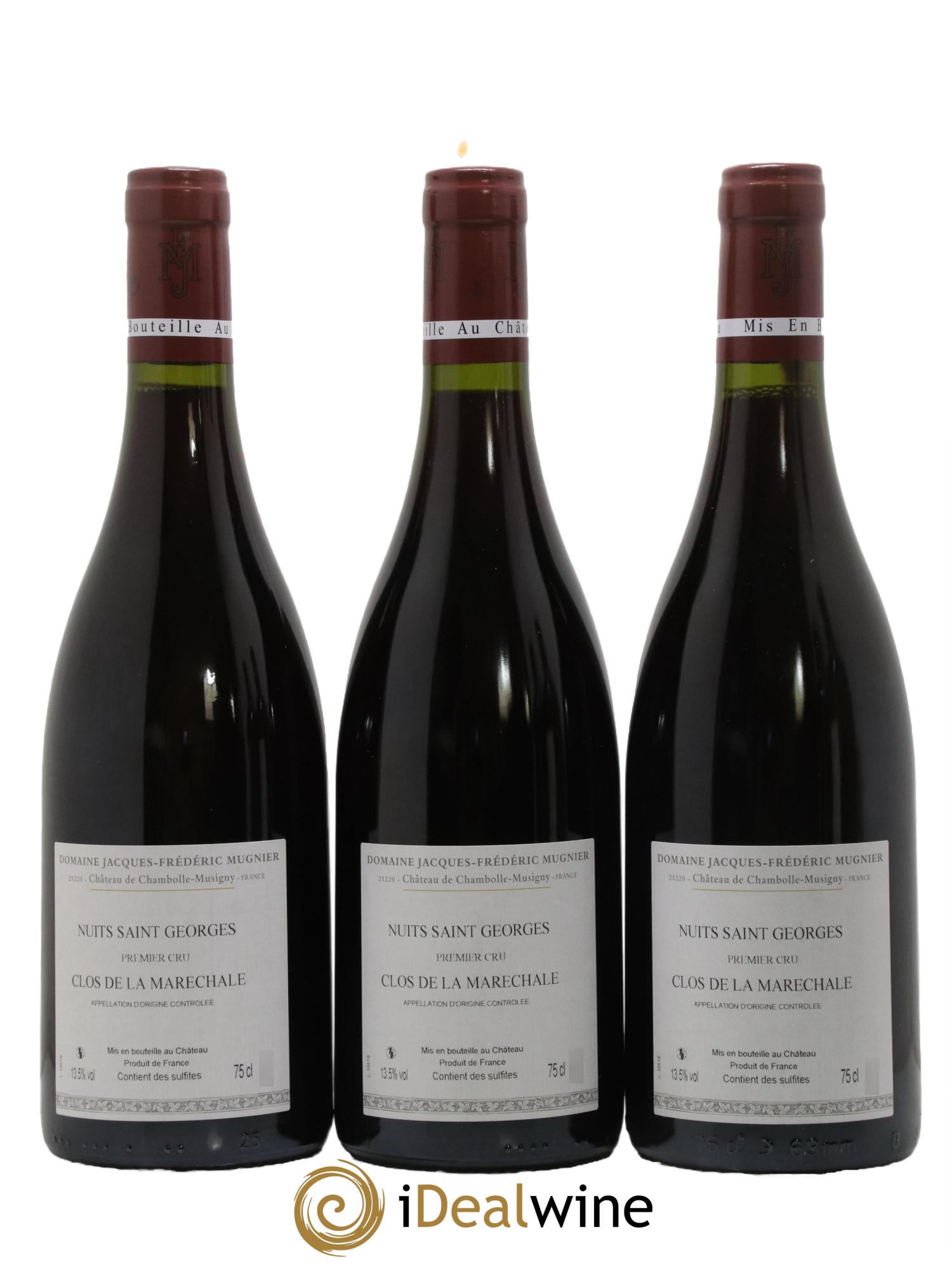 Nuits-Saint-Georges 1er Cru Clos de La Maréchale Jacques-Frédéric Mugnier 2019 - Lot de 3 bouteilles - 1