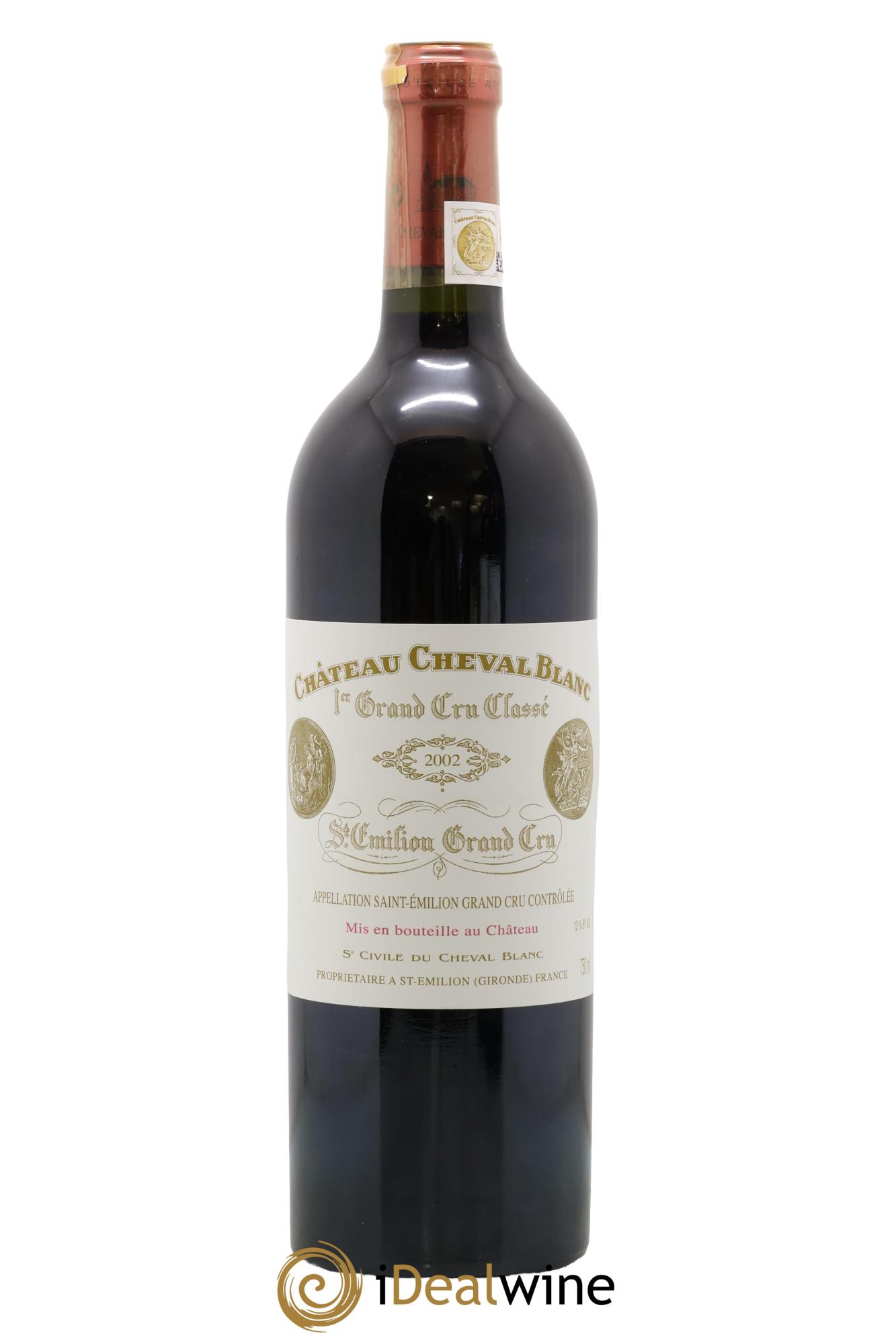Château Cheval Blanc 1er Grand Cru Classé A 2002 - Lot de 1 bouteille - 0