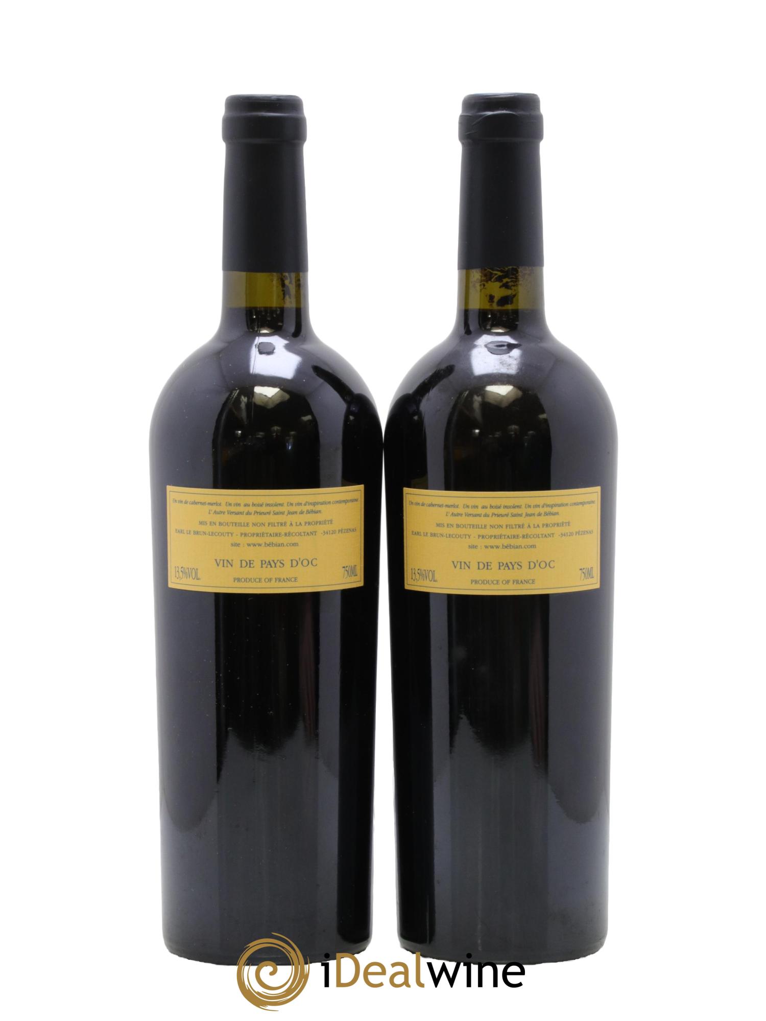 Languedoc L'Autre Versant Bébian Le Brun-Lecouty 2000 - Lot of 2 bottles - 1