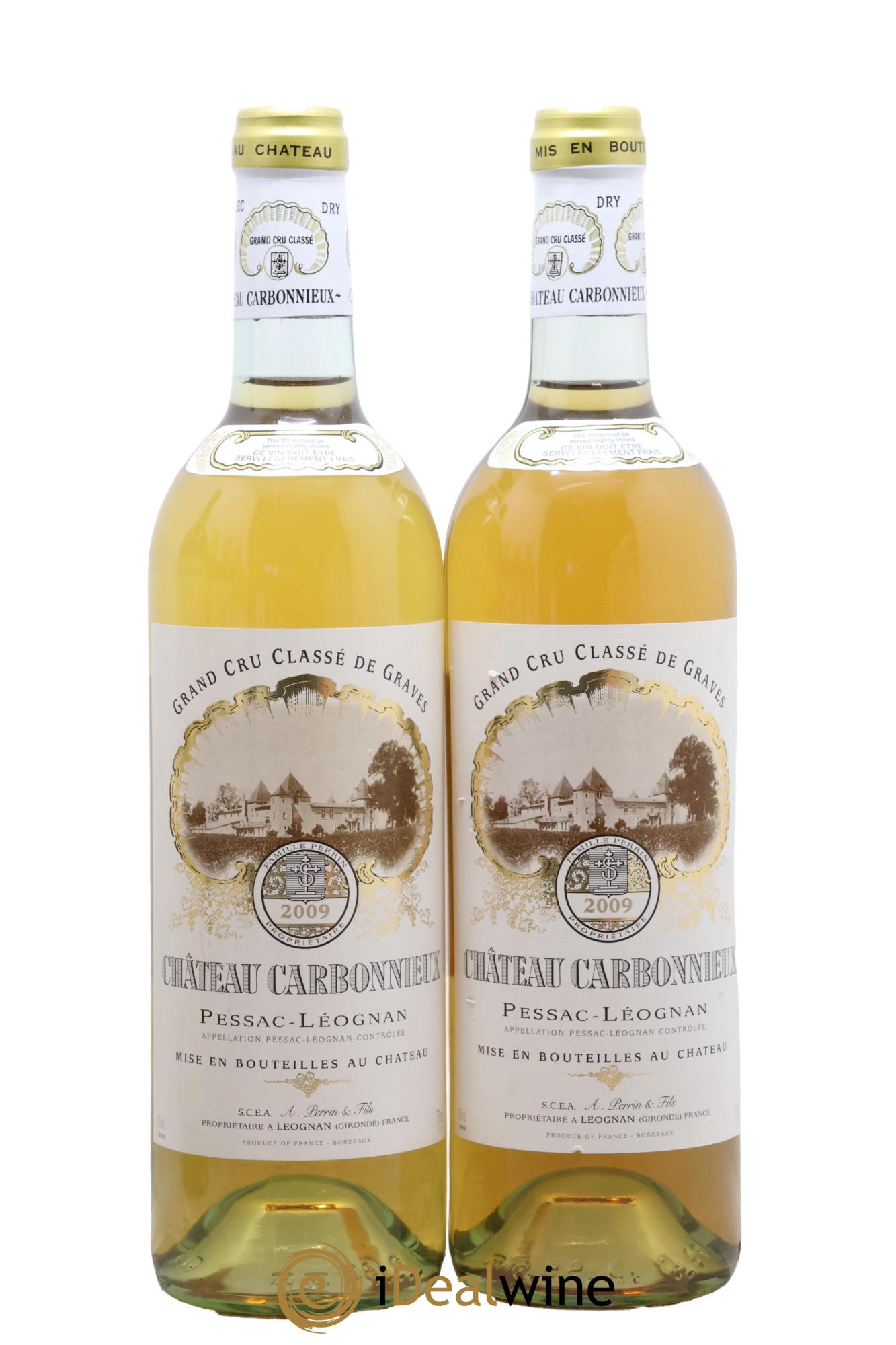 Château Carbonnieux Cru Classé de Graves 2009 - Lotto di 2 bottiglie - 0