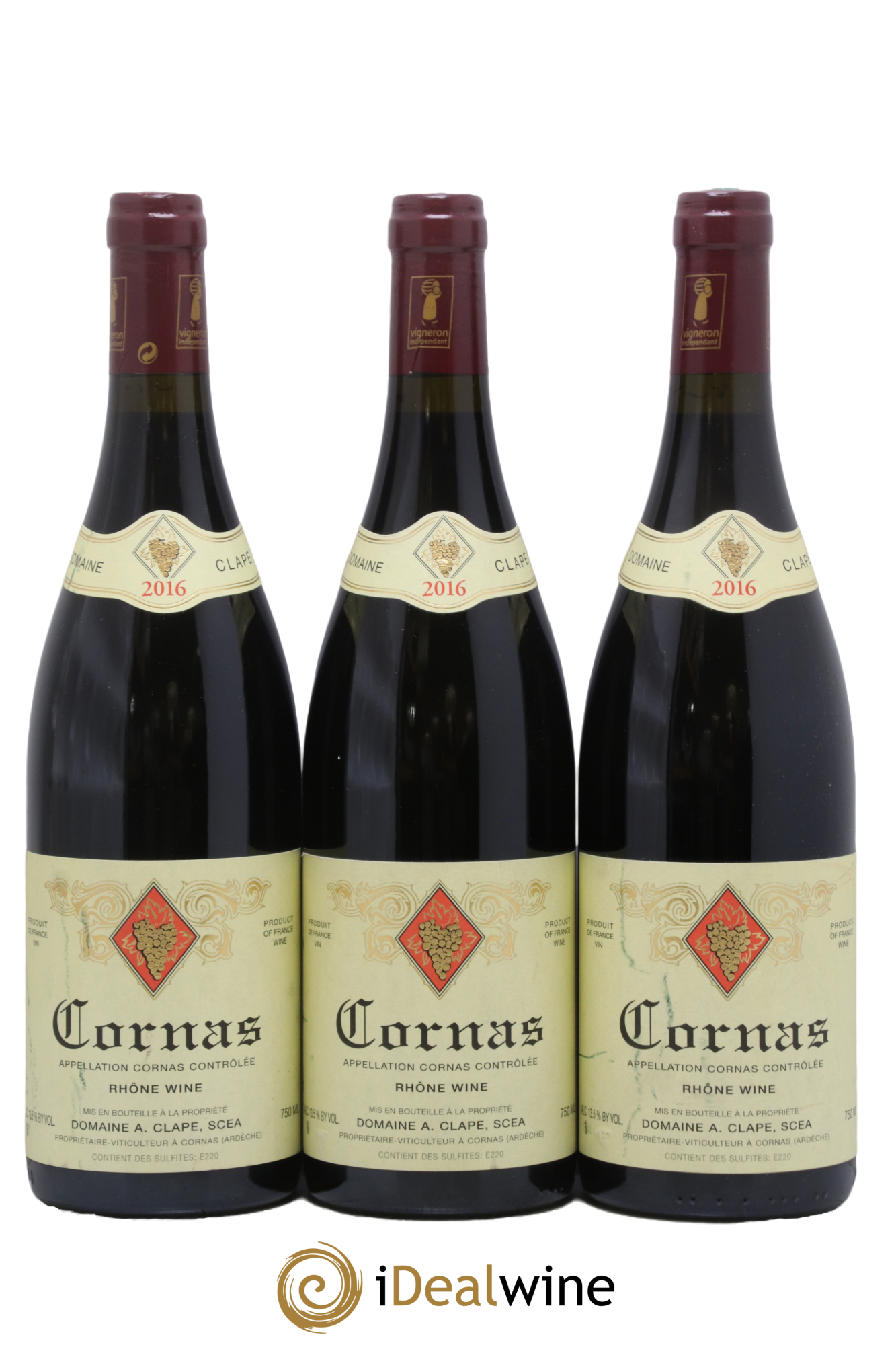 Cornas Auguste Clape 2016 - Lot de 3 bouteilles - 0