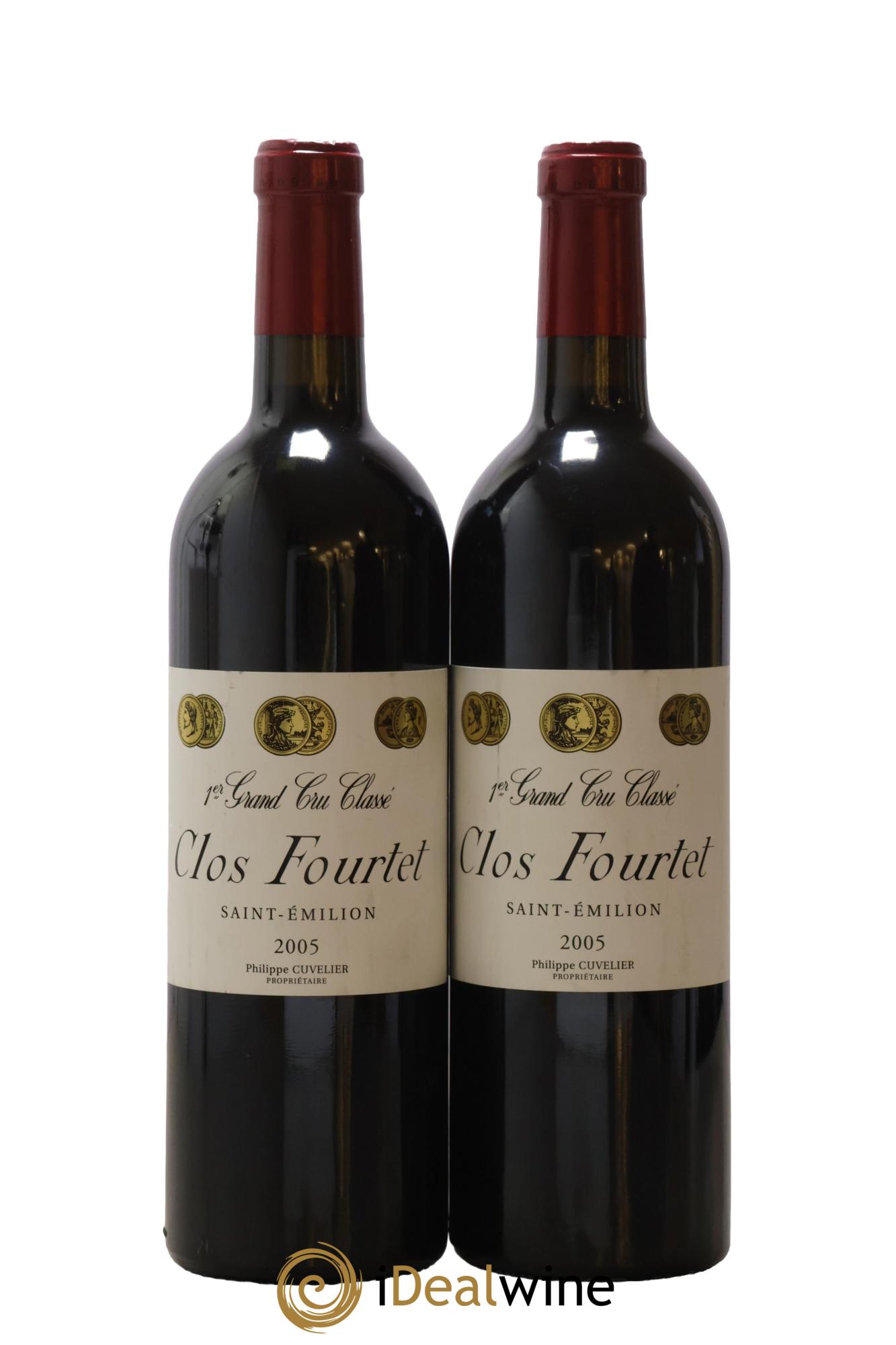 Clos Fourtet 1er Grand Cru Classé B 2005 - Lot de 2 bouteilles - 0