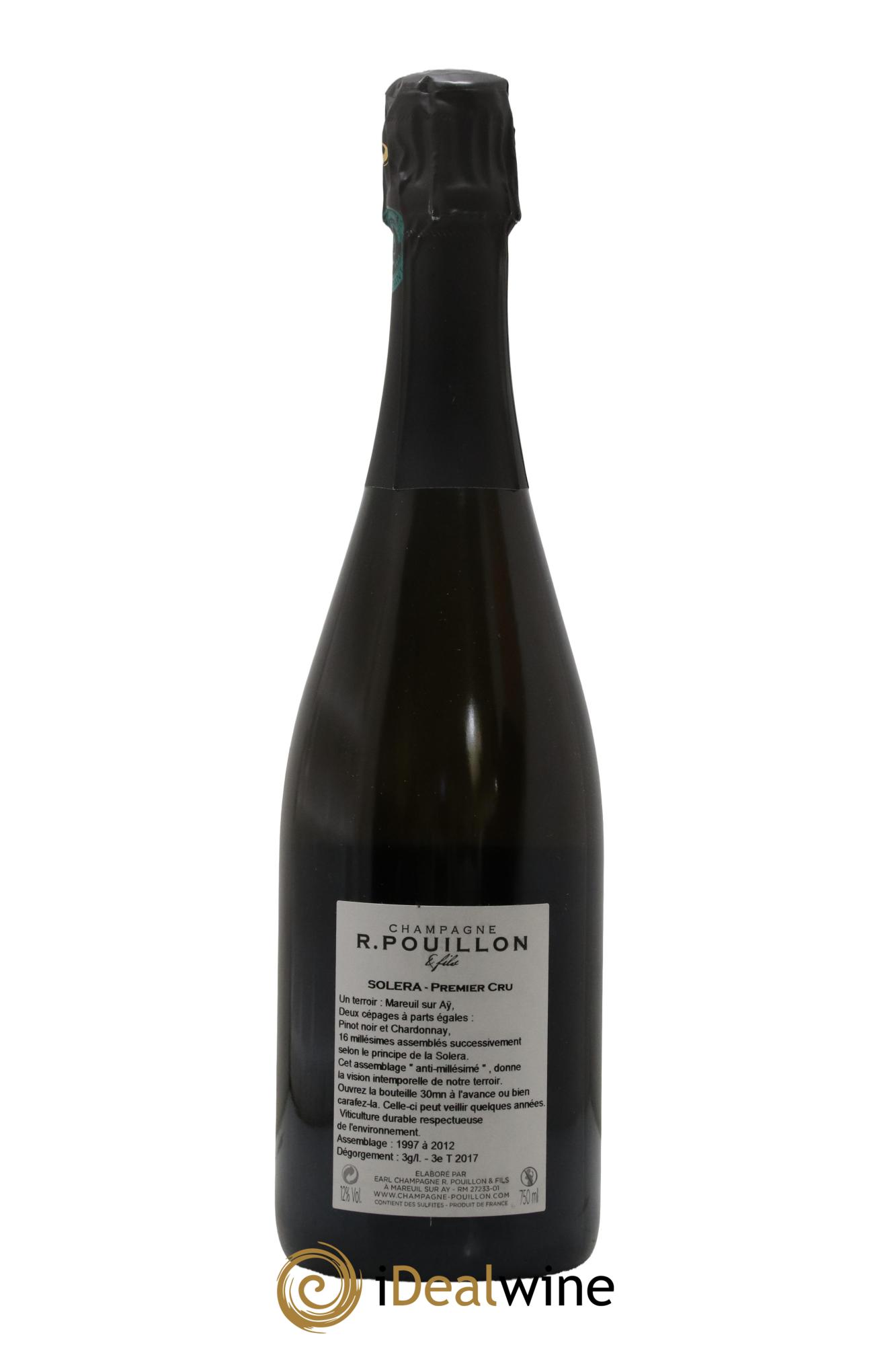 Solera 1er Cru Extra-Brut R. Pouillon & fils - Lot de 1 bouteille - 1