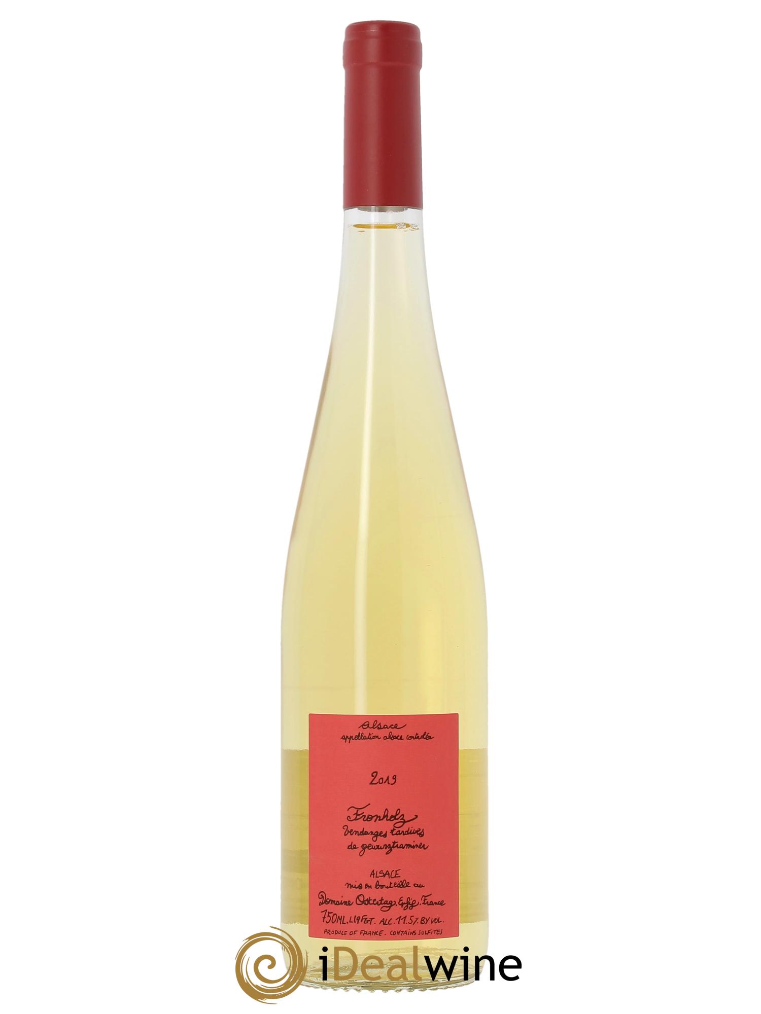 Alsace Gewurztraminer Fronholz Vendanges Tardives Ostertag (Domaine)  2019 - Lot de 1 bouteille - 0