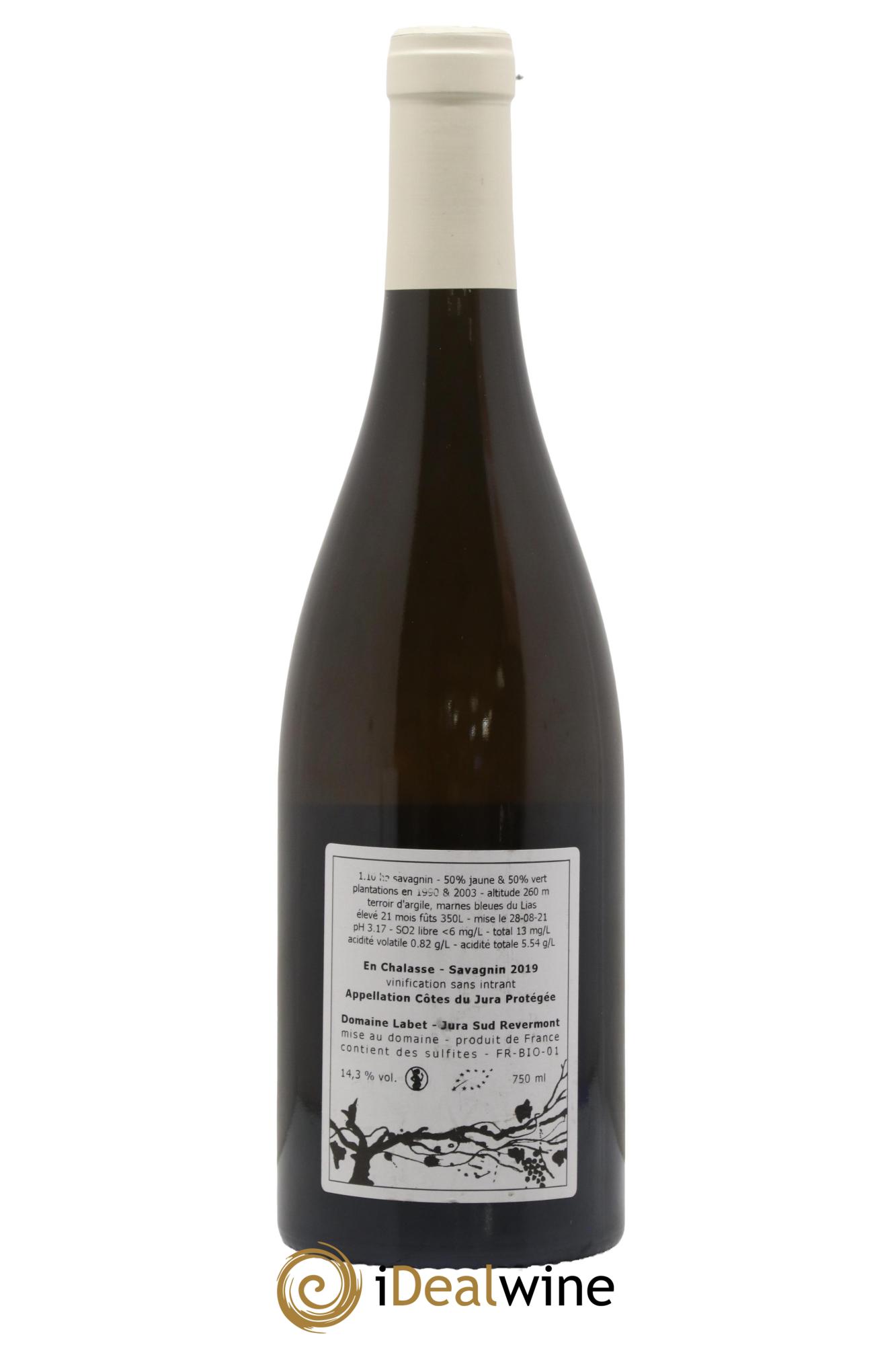 Côtes du Jura Fleur de Savagnin En Chalasse Romain - Julien - Charline Labet 2019 - Lot de 1 bouteille - 1