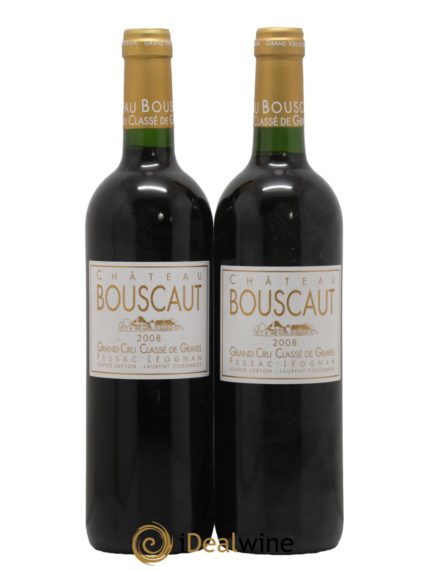 Château Bouscaut Cru Classé de Graves 2008 - Lot de 2 bouteilles - 0