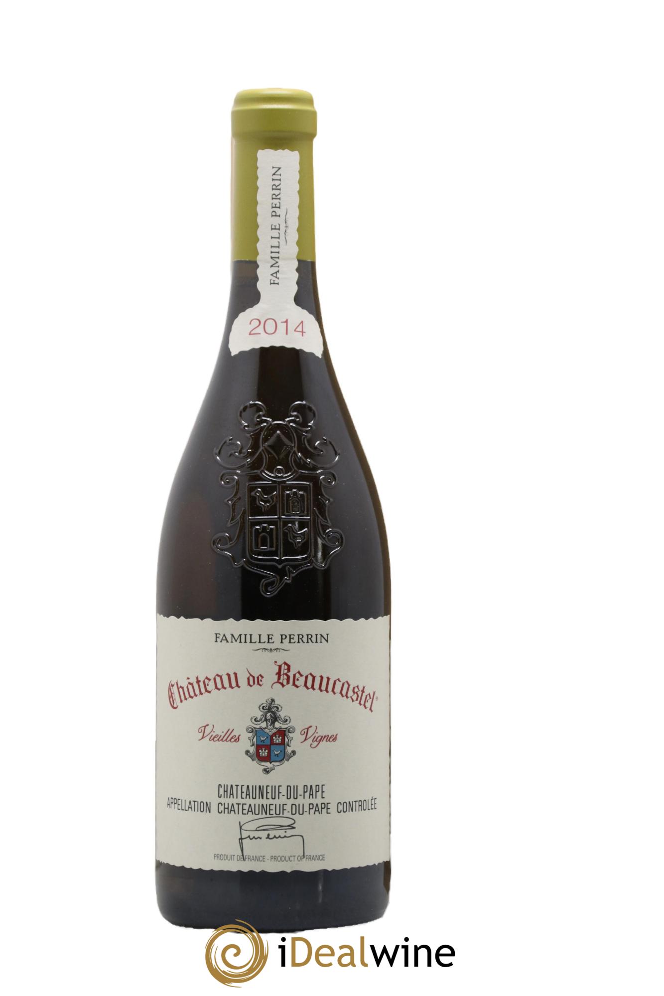Châteauneuf-du-Pape Château de Beaucastel Vieilles vignes Roussanne Famille Perrin 2014 - Lot de 1 bouteille - 0