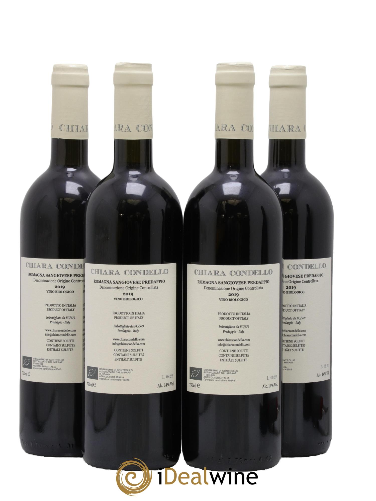 Sangiovese di Romagna Predappio DOC Chiara Condello 2019 - Lot de 4 bouteilles - 1