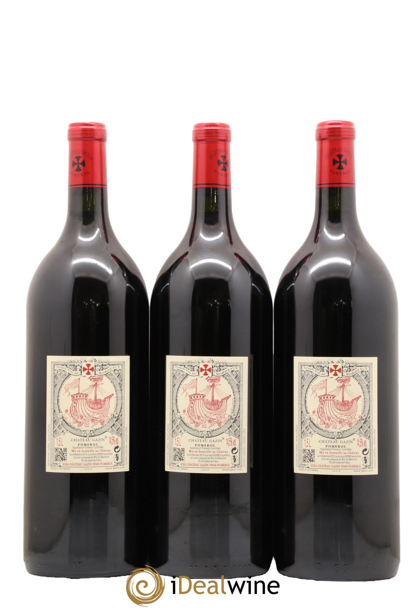 Château Gazin 2015 - Posten von 6 Magnum - 4