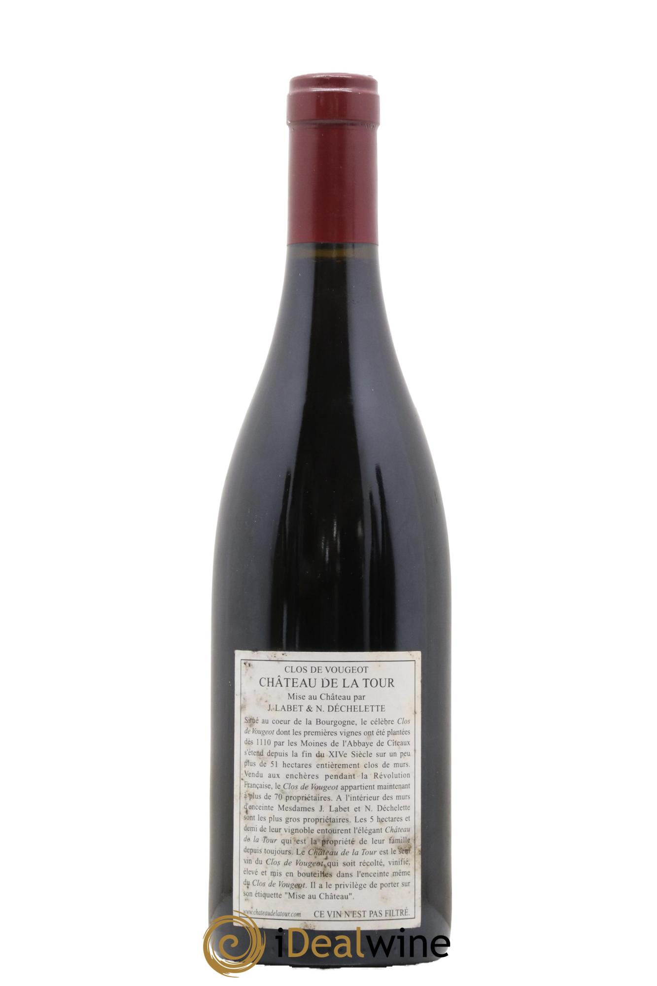 Clos de Vougeot Grand Cru Vieilles Vignes Château de La Tour 2005 - Lot de 1 bouteille - 1