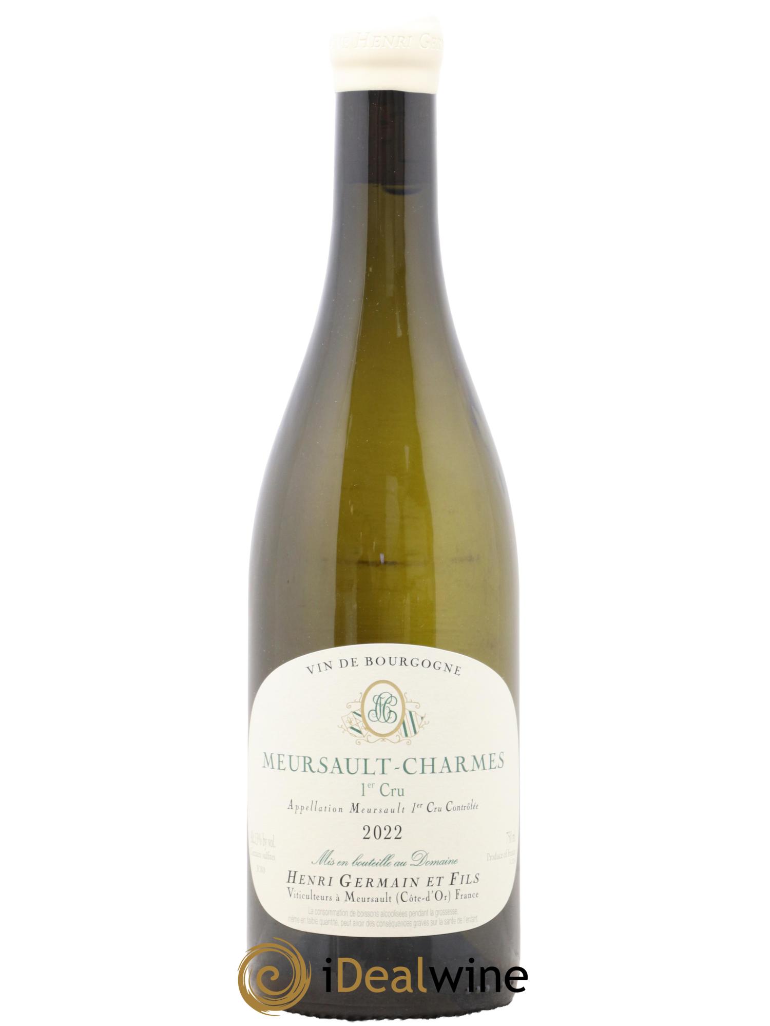 Meursault 1er Cru Charmes Henri Germain 2022 - Lot de 1 bouteille - 0