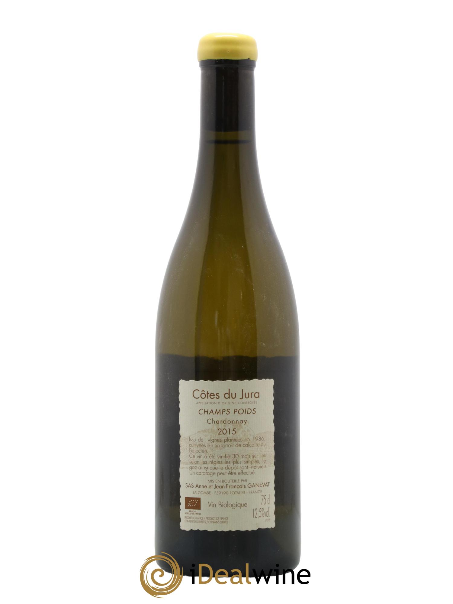 Côtes du Jura Champs Poids Anne et Jean François Ganevat 2015 - Lot de 1 bouteille - 1