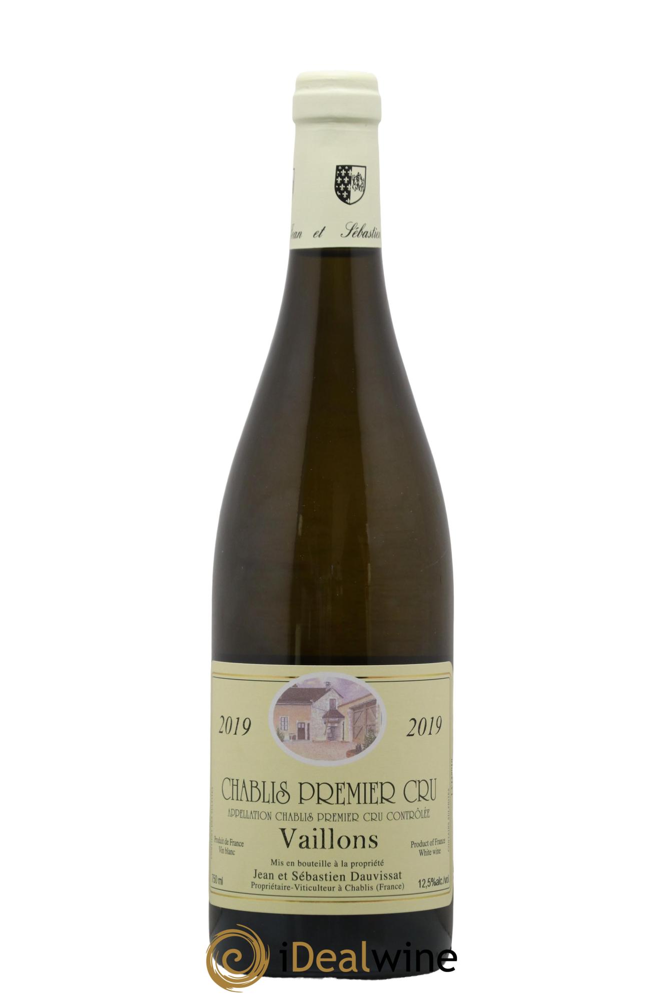 Chablis 1er Cru Vaillons Jean Dauvissat (Domaine) 2019 - Lot de 1 bouteille - 0