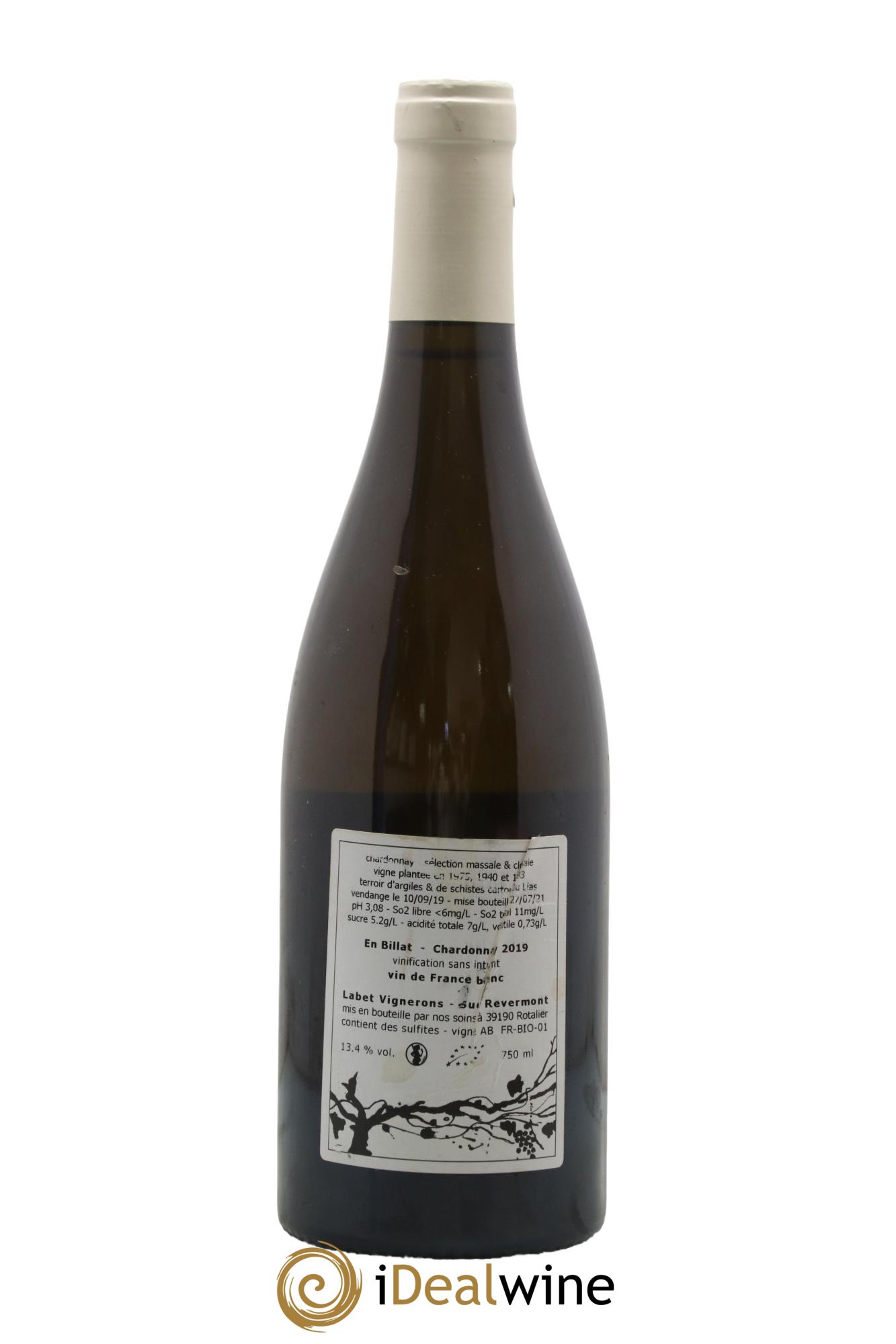 Côtes du Jura Chardonnay En Billat Labet (Domaine) 2019 - Lotto di 1 bottiglia - 1