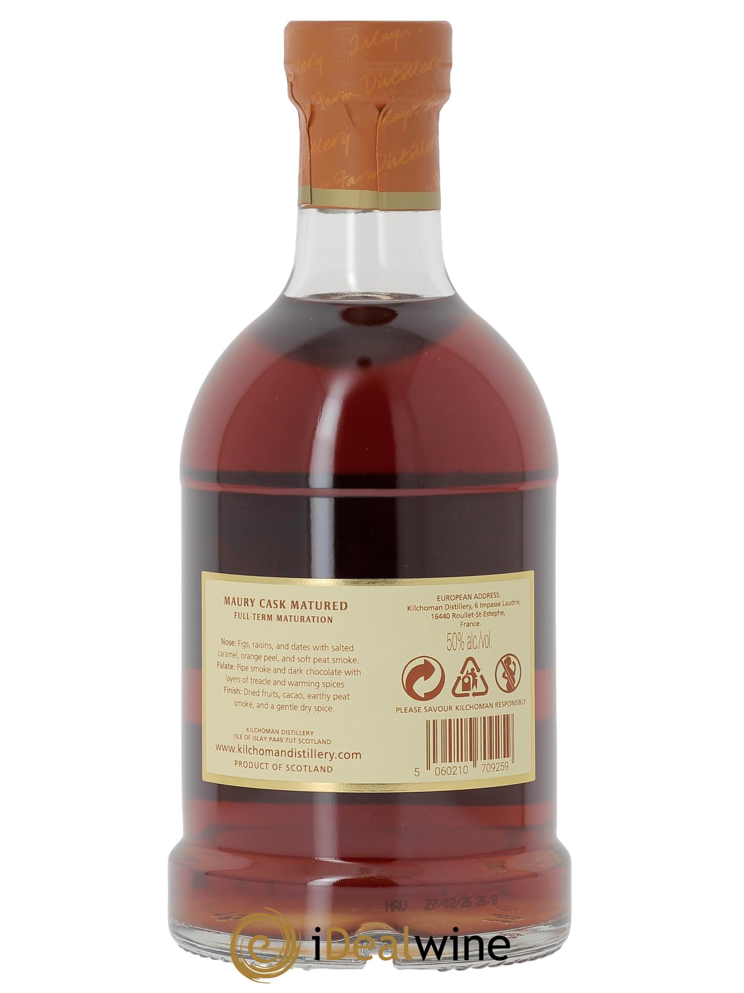Whisky Kilchoman Maury Cask Matured  - Lotto di 1 bottiglia - 2