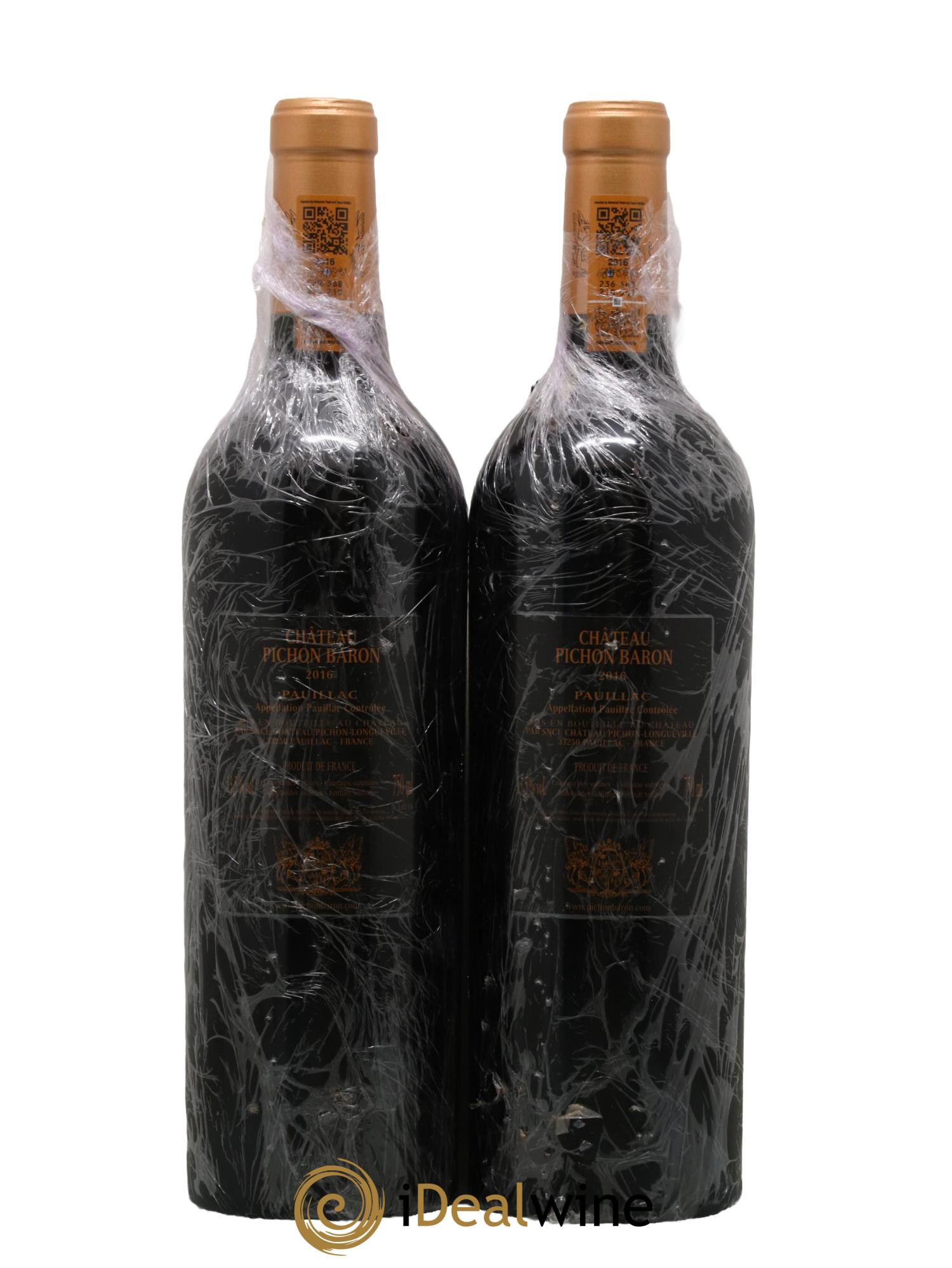 Pichon Longueville Baron 2ème Grand Cru Classé 2016 - Lot de 2 bouteilles - 1
