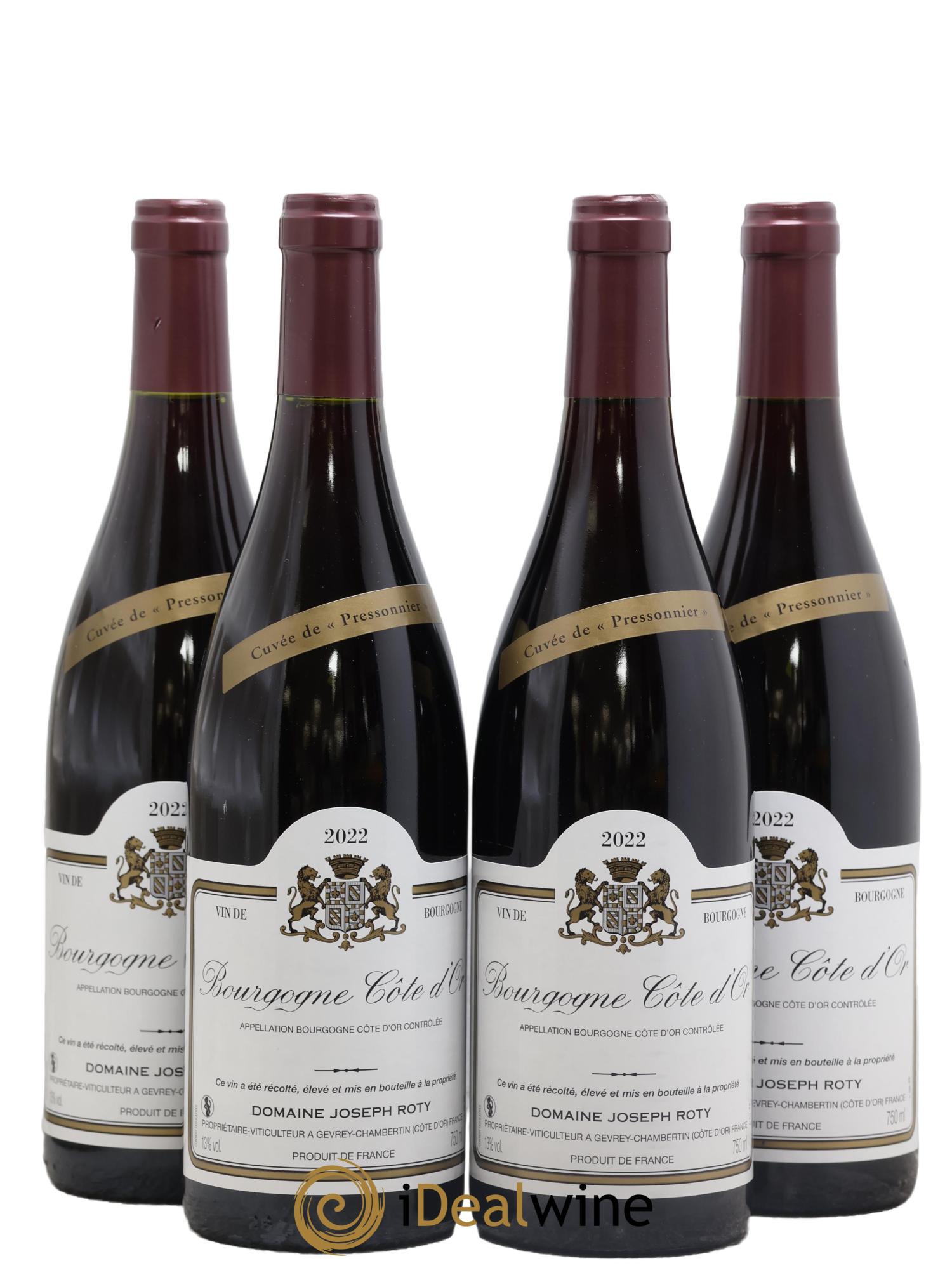 Bourgogne Cuvée de Pressonnier Joseph Roty (Domaine) 2022 - Lot de 4 bouteilles - 0