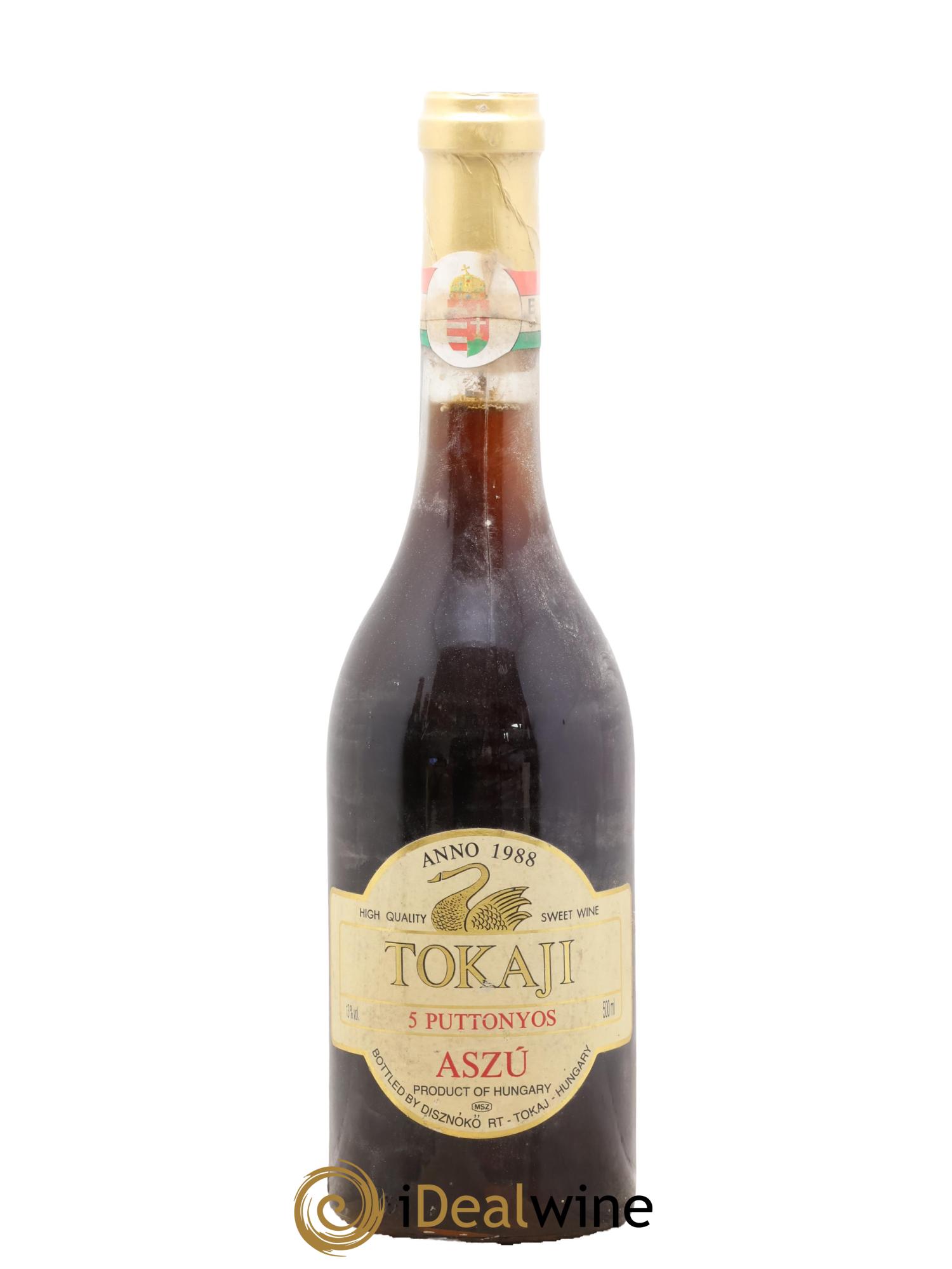 Tokaji Aszu 5 Puttonyos Disznoko (Domaine) 1988 - Posten von 1 Format 50cl - 0