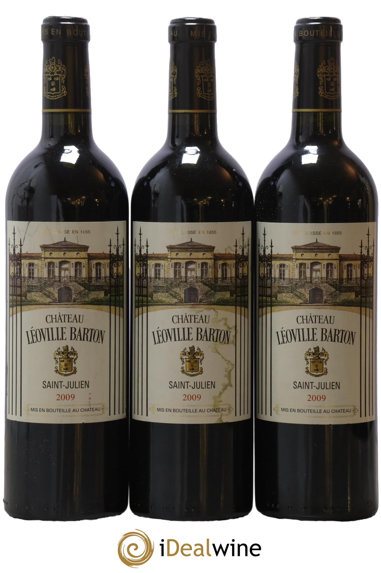 Château Léoville Barton 2ème Grand Cru Classé 2009 - Lot de 3 bouteilles - 0