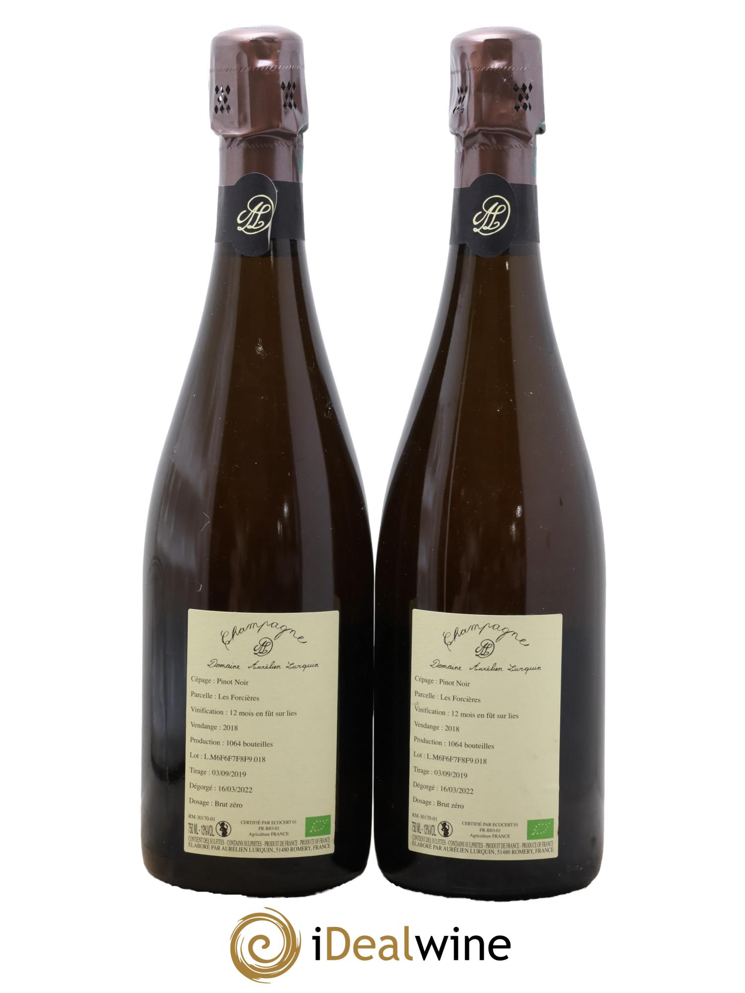 Pinot Noir Les Forcières Aurélien Lurquin 2018 - Lot de 2 bouteilles - 1