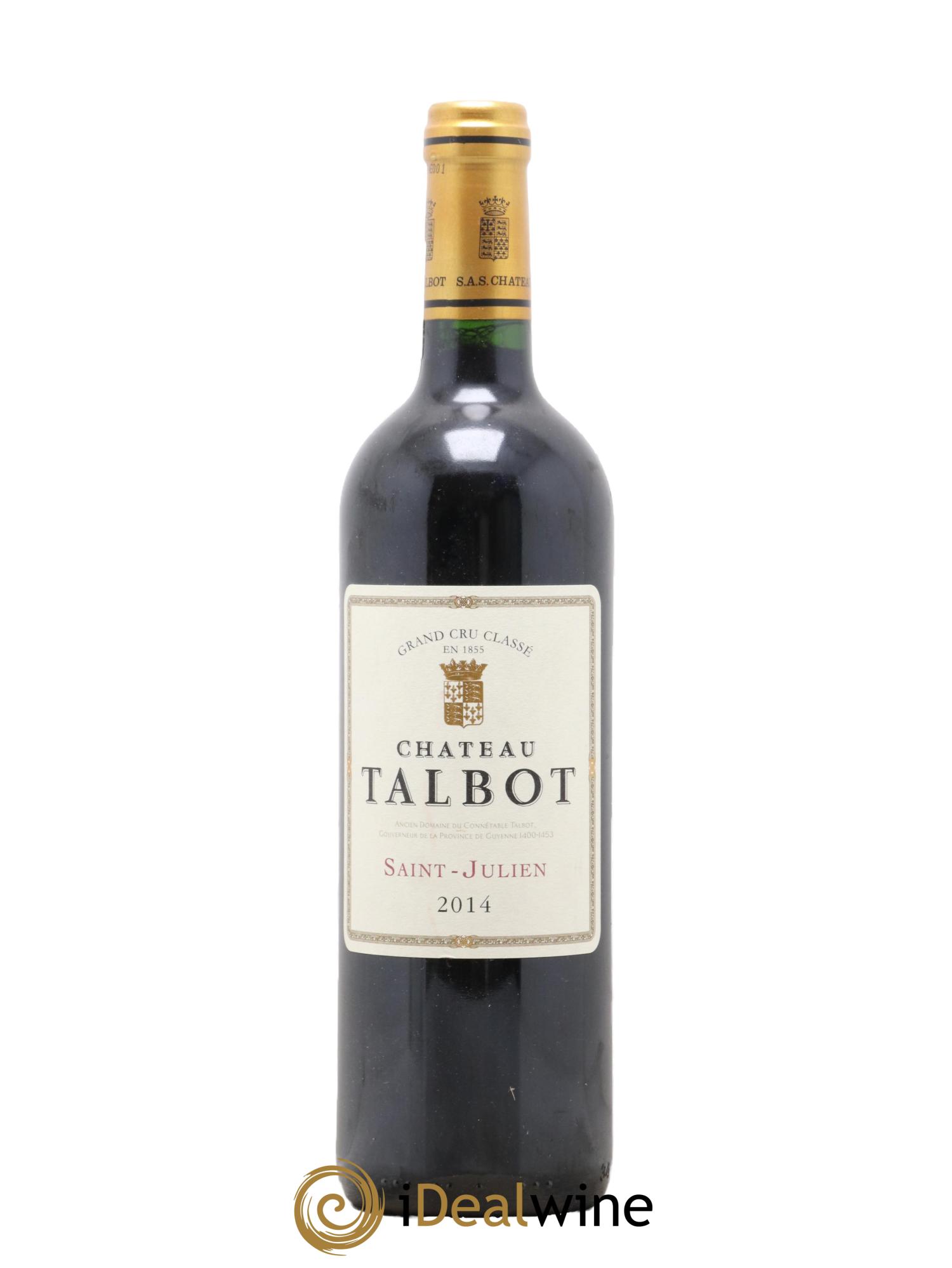 Château Talbot 4ème Grand Cru Classé 2014 - Lot de 1 bouteille - 0