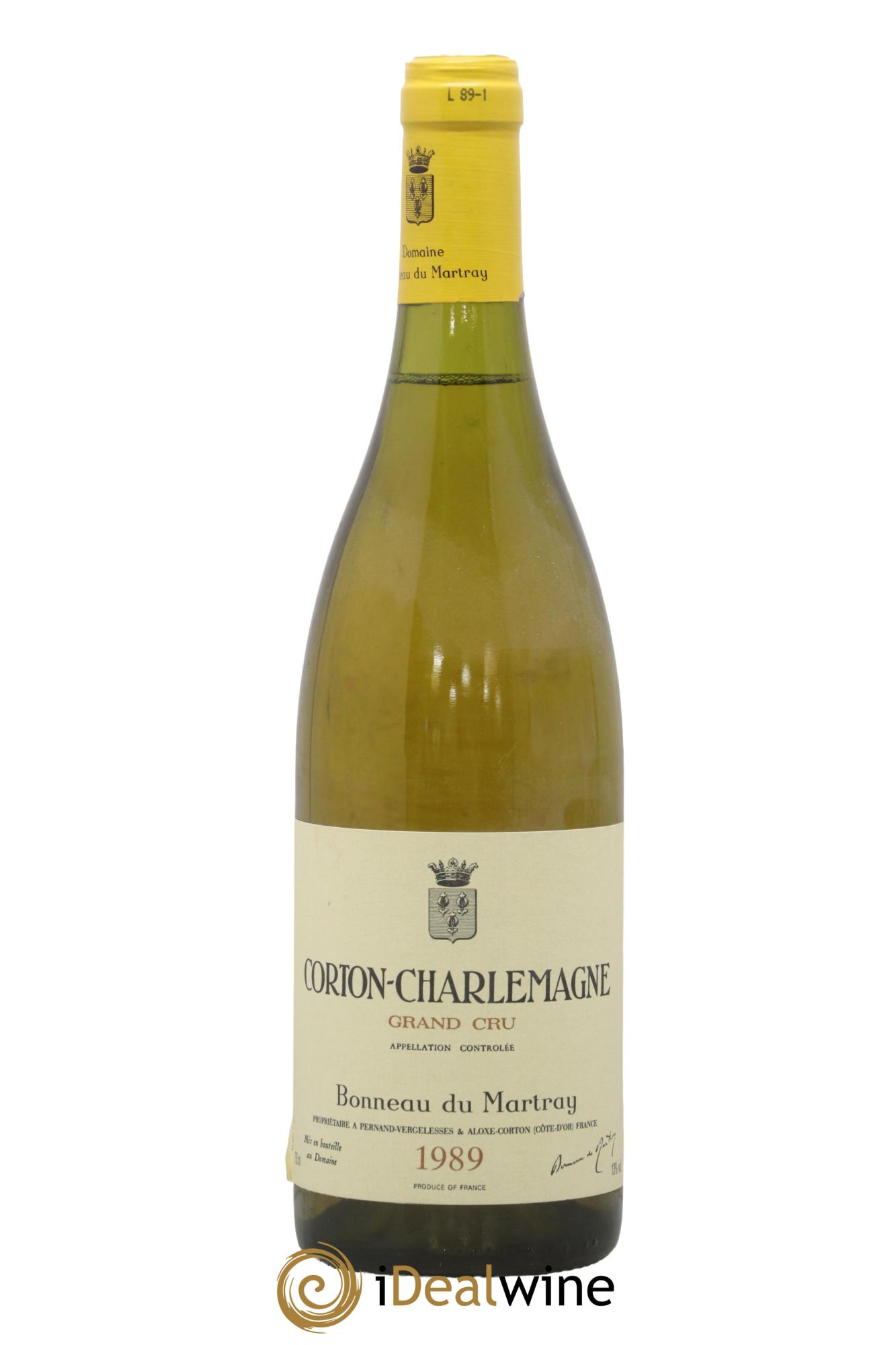 Corton-Charlemagne Grand Cru Bonneau du Martray (Domaine) 1989 - Lot of 1 bottle - 0