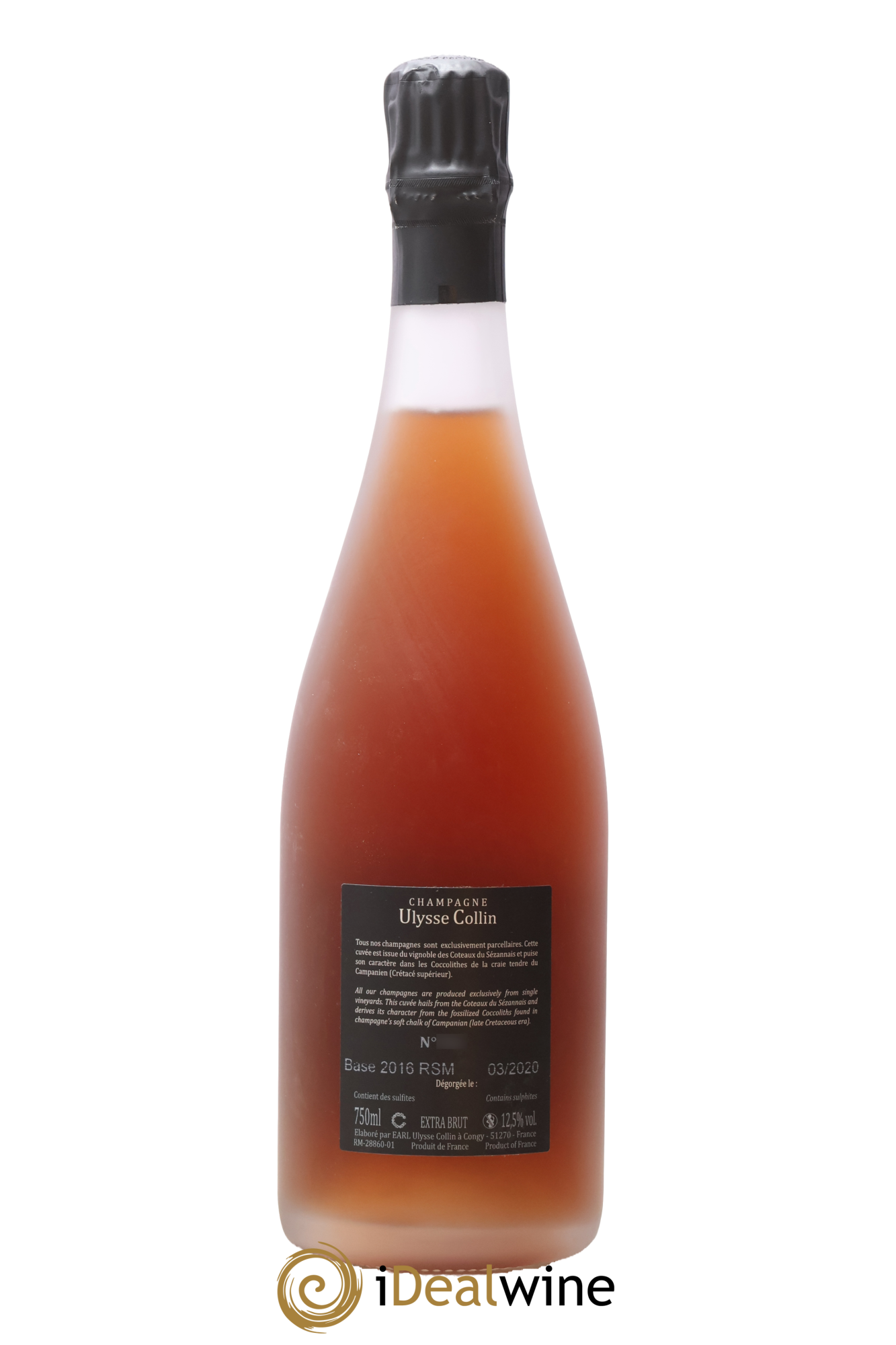 Les Maillons Extra-Brut Rosé de Saignée Ulysse Collin - Lot de 1 bouteille - 1