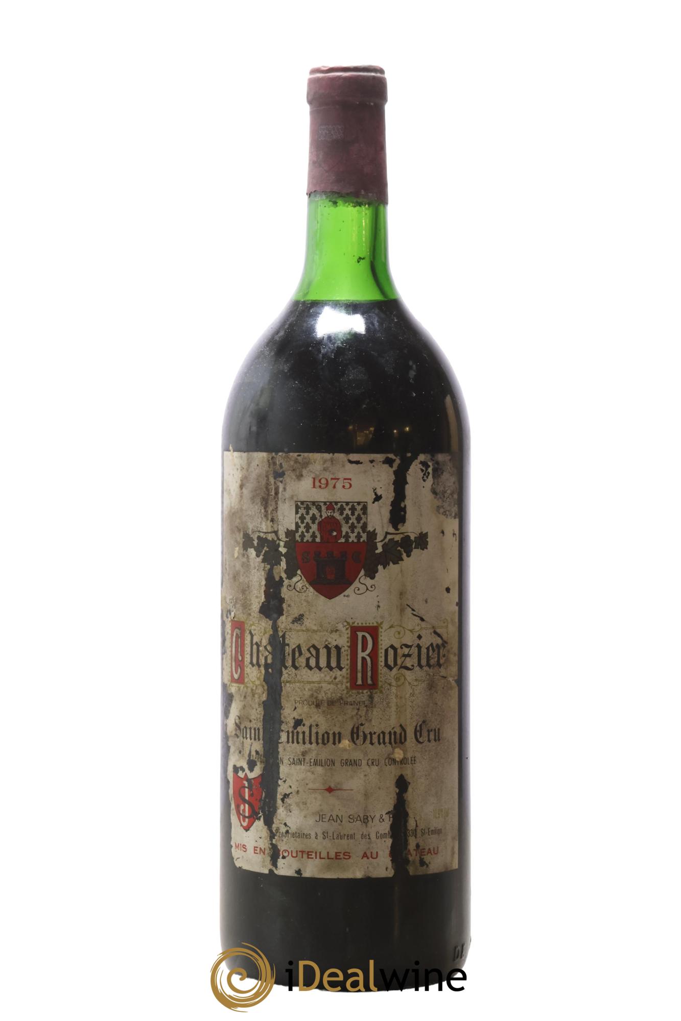 Saint-Émilion Grand Cru Château Rozier 1975 - Lot de 1 magnum - 0
