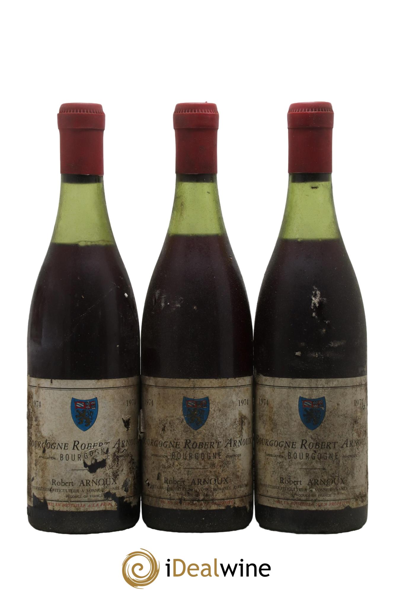 Bourgogne Robert Arnoux 1974 - Lot de 3 bouteilles - 0
