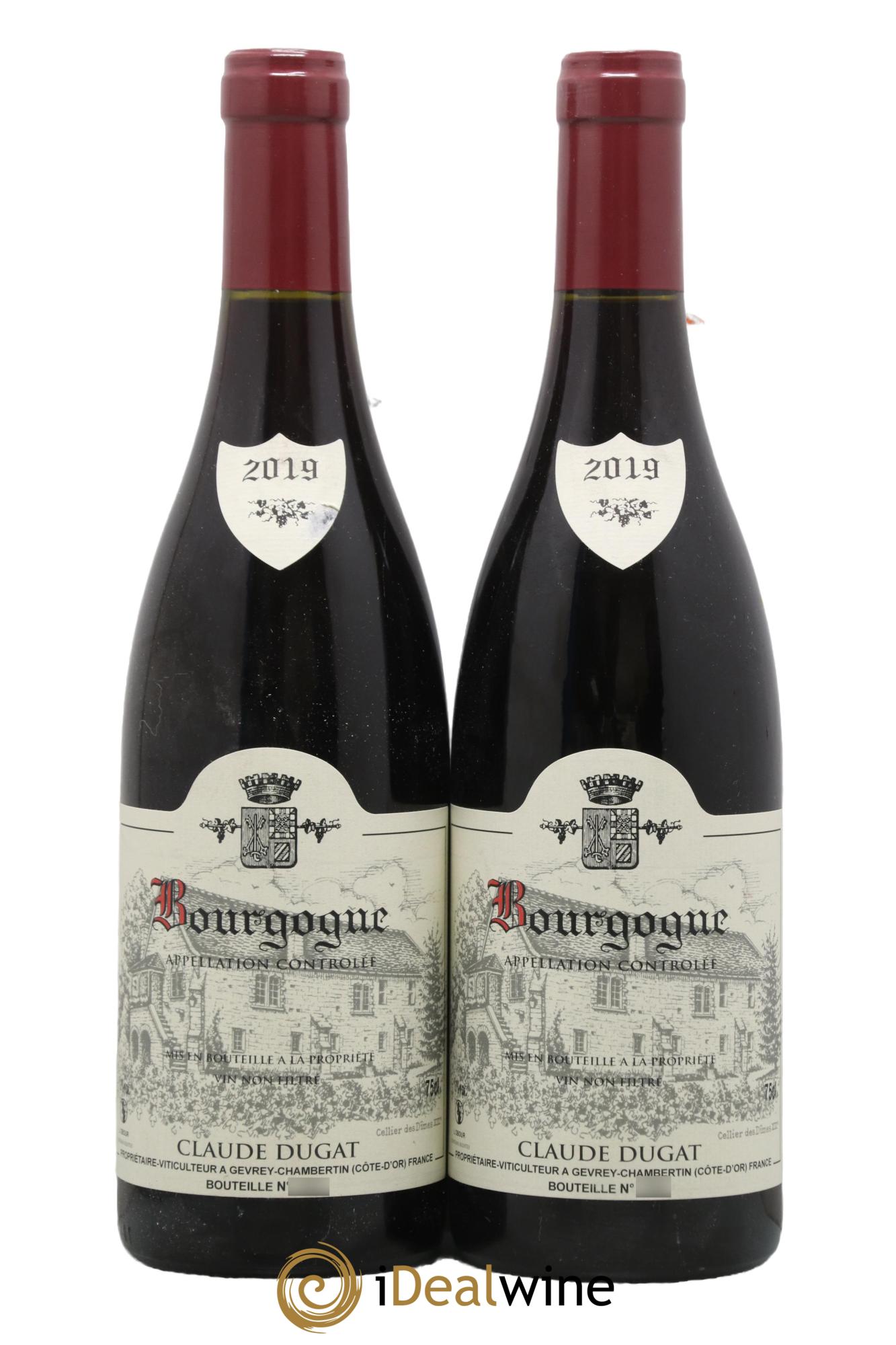 Bourgogne Claude Dugat 2019 - Lot de 2 bouteilles - 0