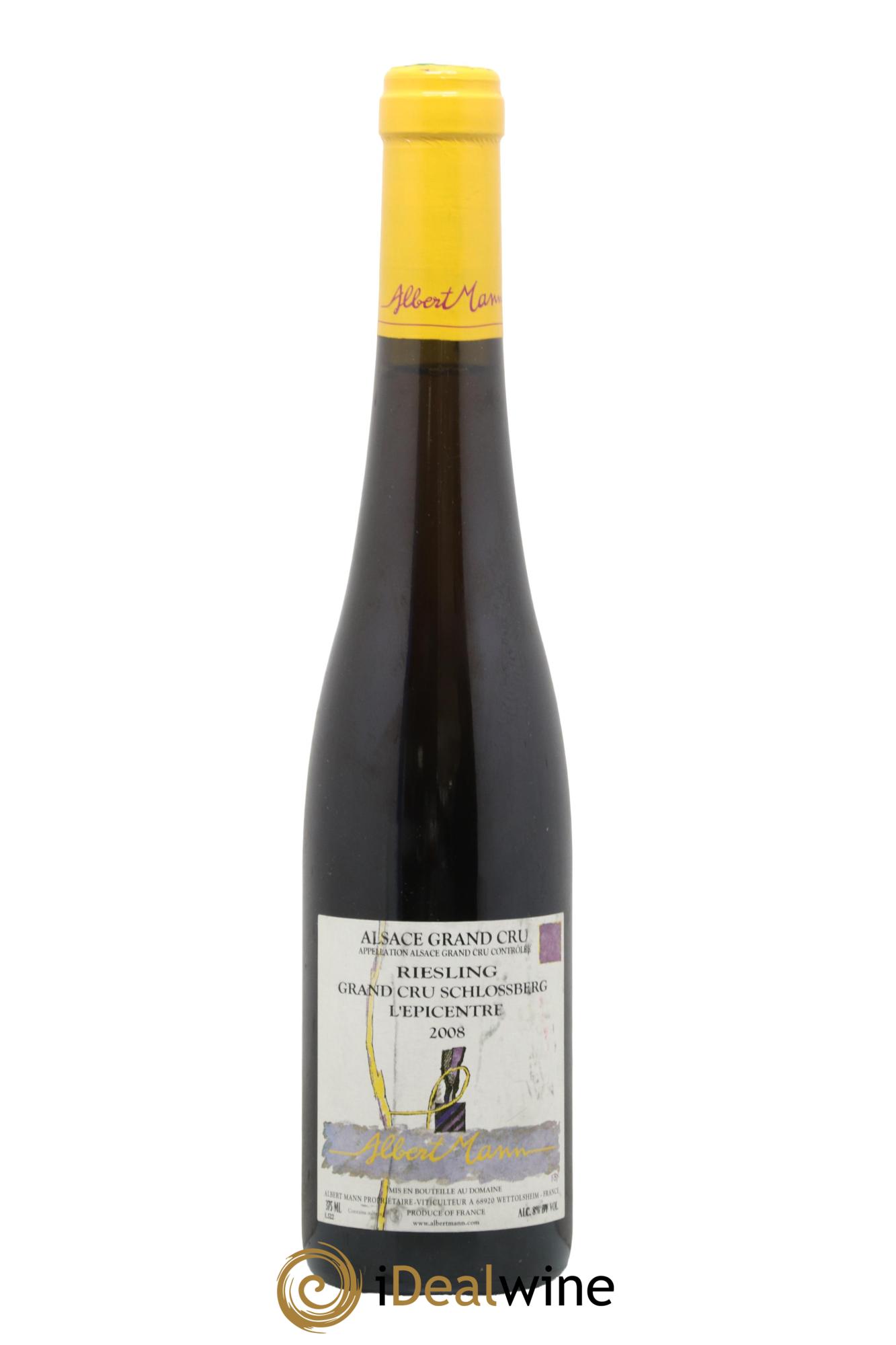 Alsace Riesling Grand Cru Schlossberg l'épicentre Albert Mann 2008 - Posten von 1 Demi-Flasche - 0