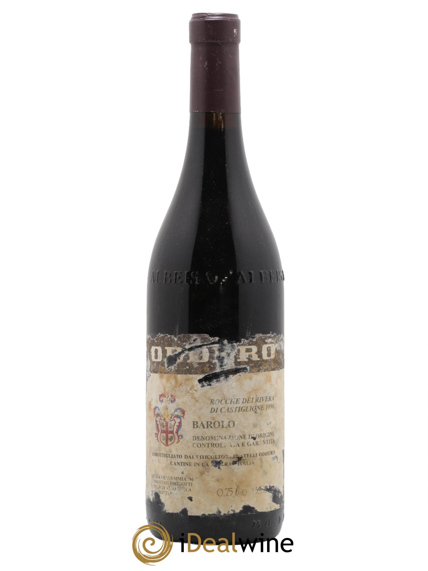 Barolo Rocche Rivera Figli Luigi Oddero 1996 - Lot de 1 bouteille - 0