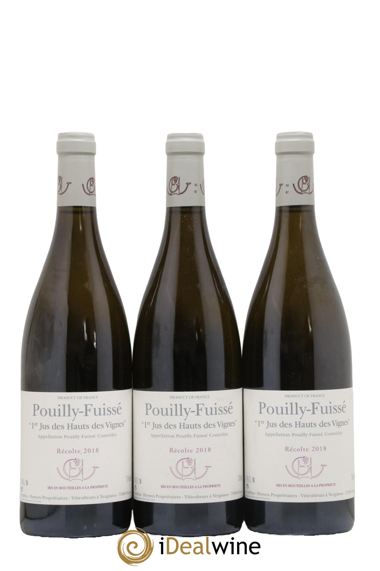 Pouilly-Fuissé 1er Jus des Hauts des Vignes Guffens-Heynen 2018 - Lot de 3 bouteilles - 0