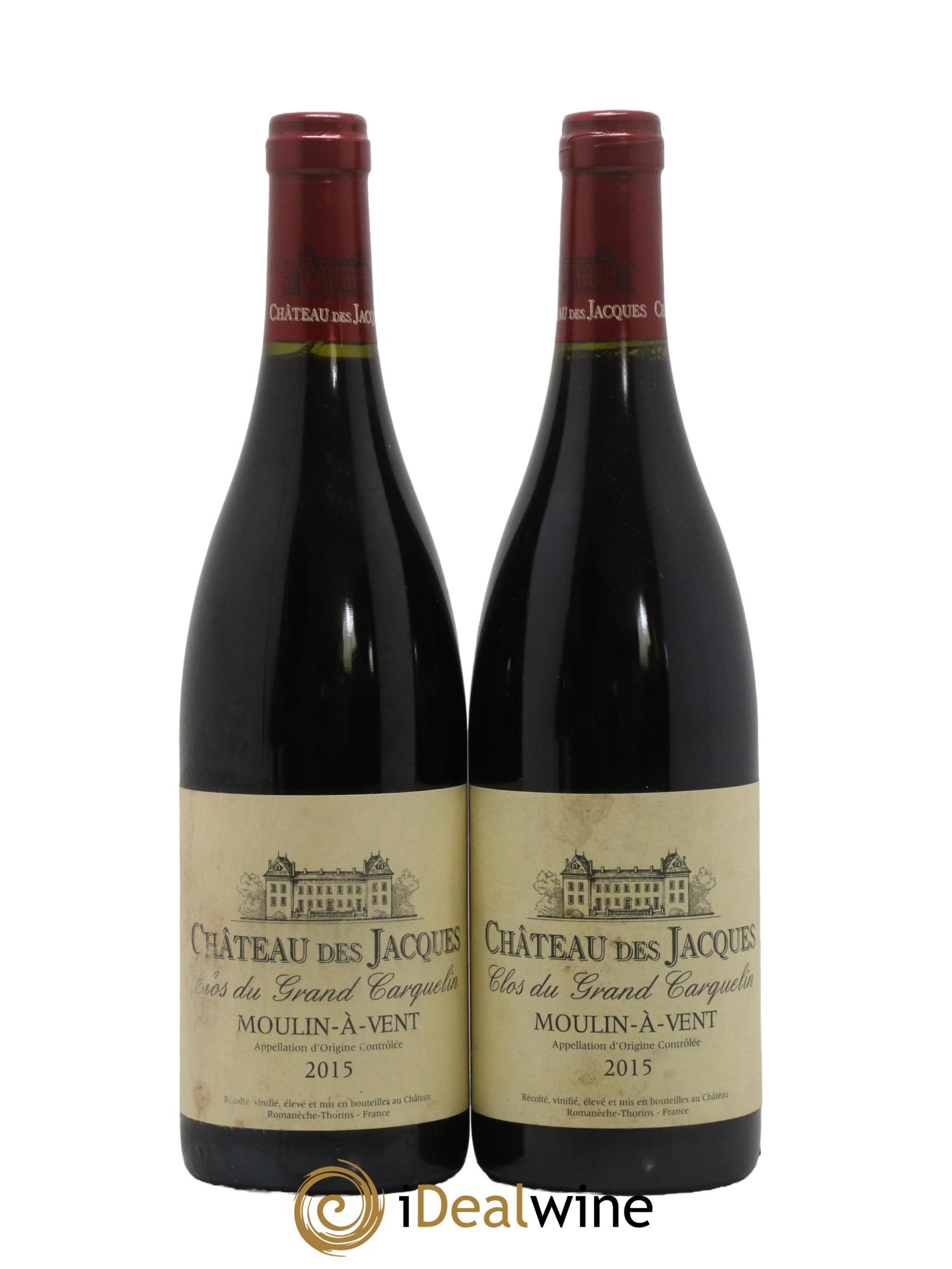 Moulin-à-Vent Clos du Grand Carquelin Château des Jacques 2015 - Lot de 2 bouteilles - 0