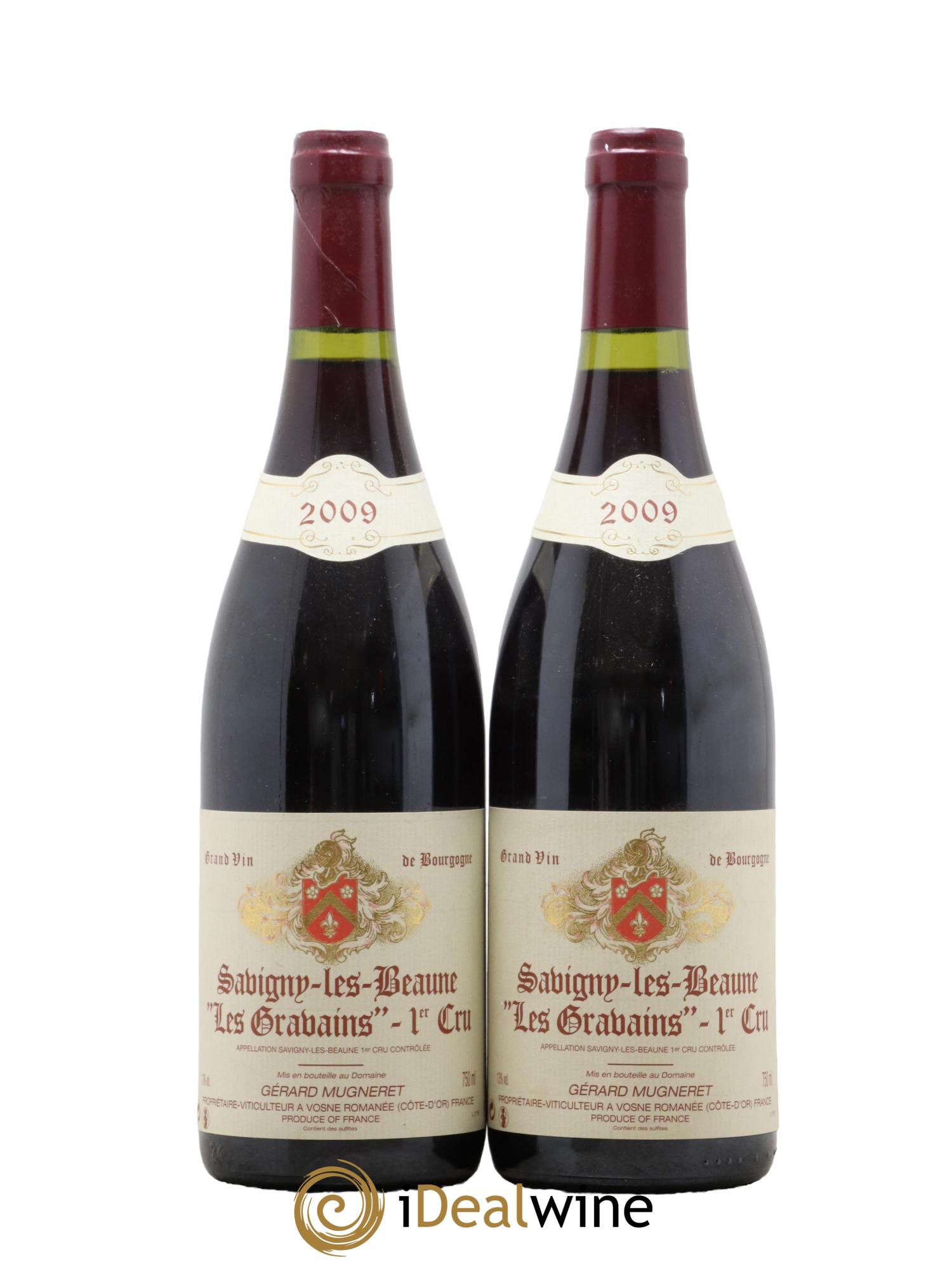 Savigny-lès-Beaune 1er Cru Gravains Gérard Mugneret 2009 - Lot de 2 bouteilles - 0