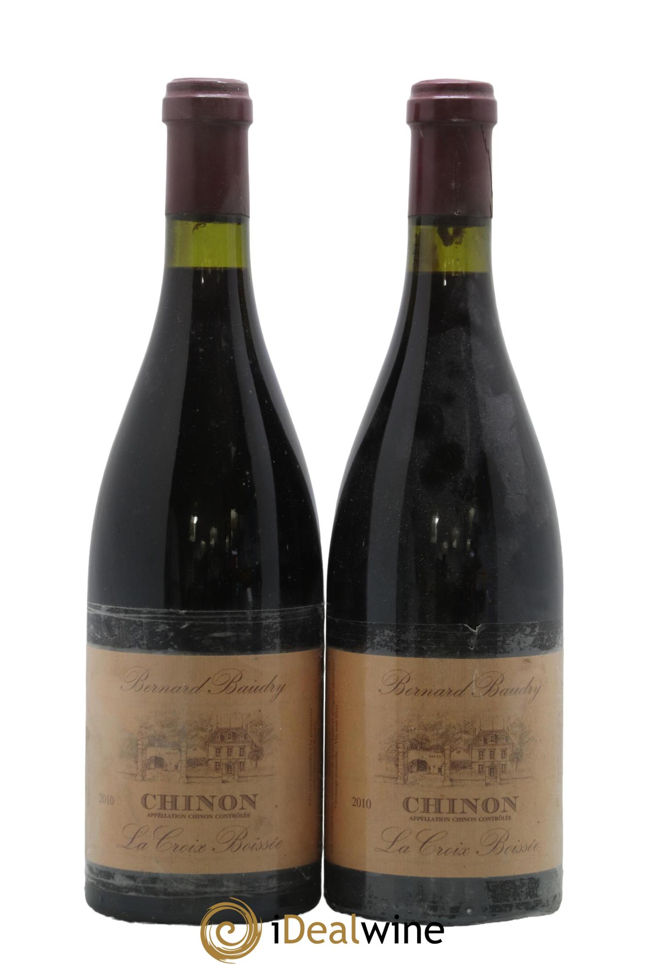 Chinon La Croix Boissée Bernard Baudry 2010 - Lotto di 2 bottiglie - 0