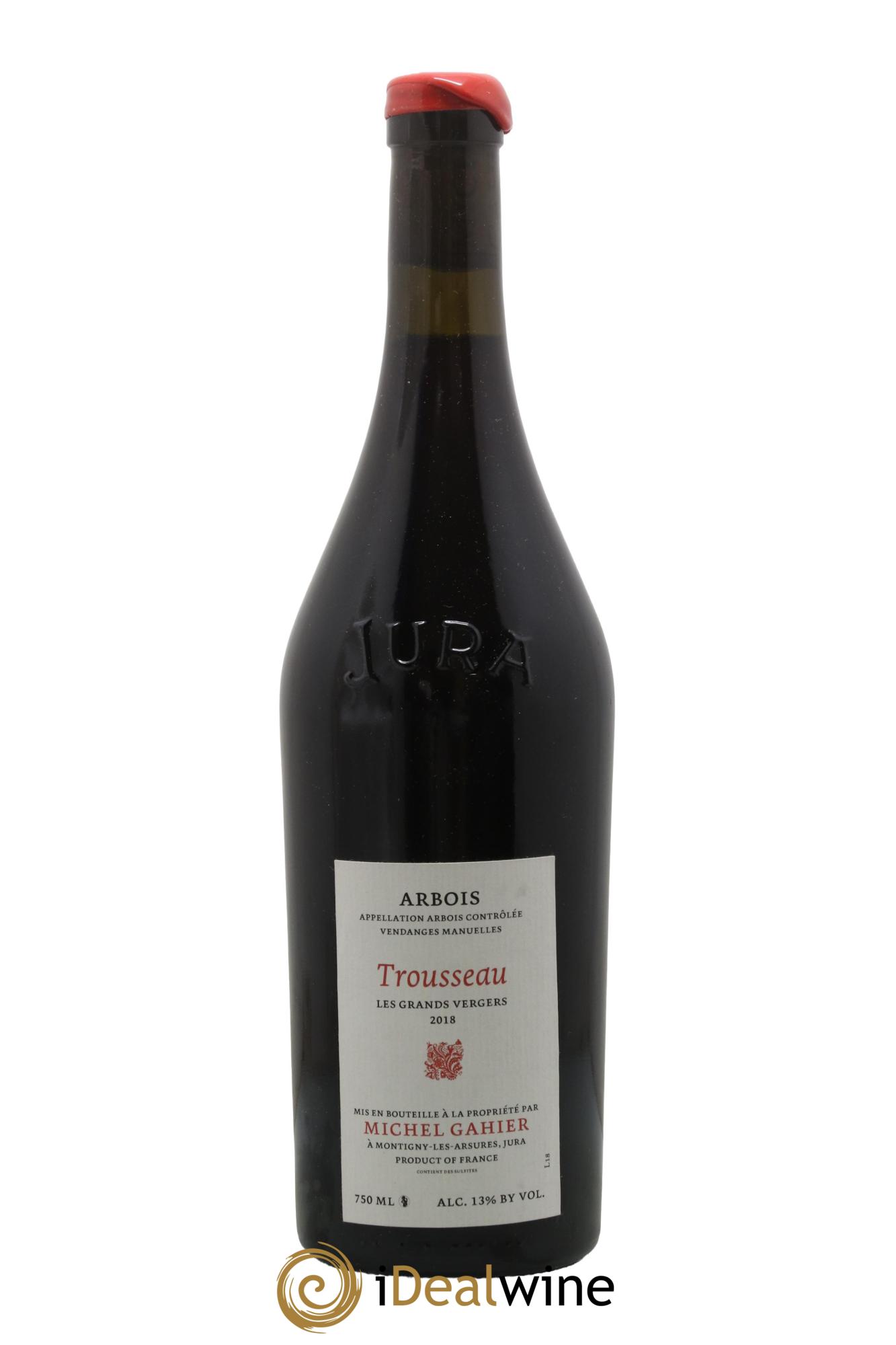 Arbois Trousseau Les Grands Vergers Michel Gahier 2018 - Lot of 1 bottle - 0