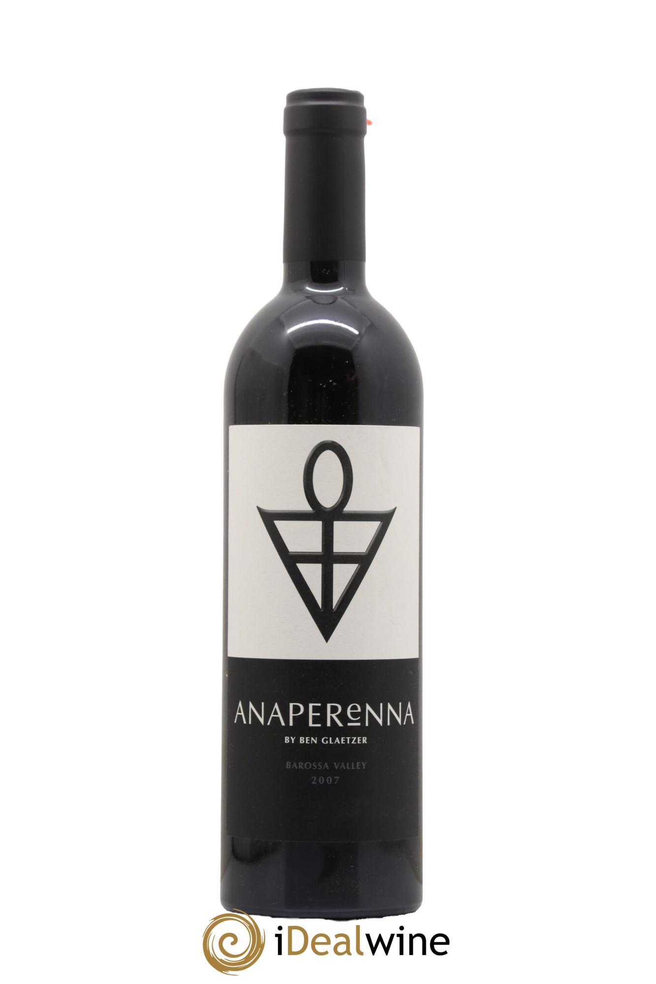 Australie Anaperenna Vin de la Barossa Valley Glaetzer 2007 - Lot de 1 bouteille - 0