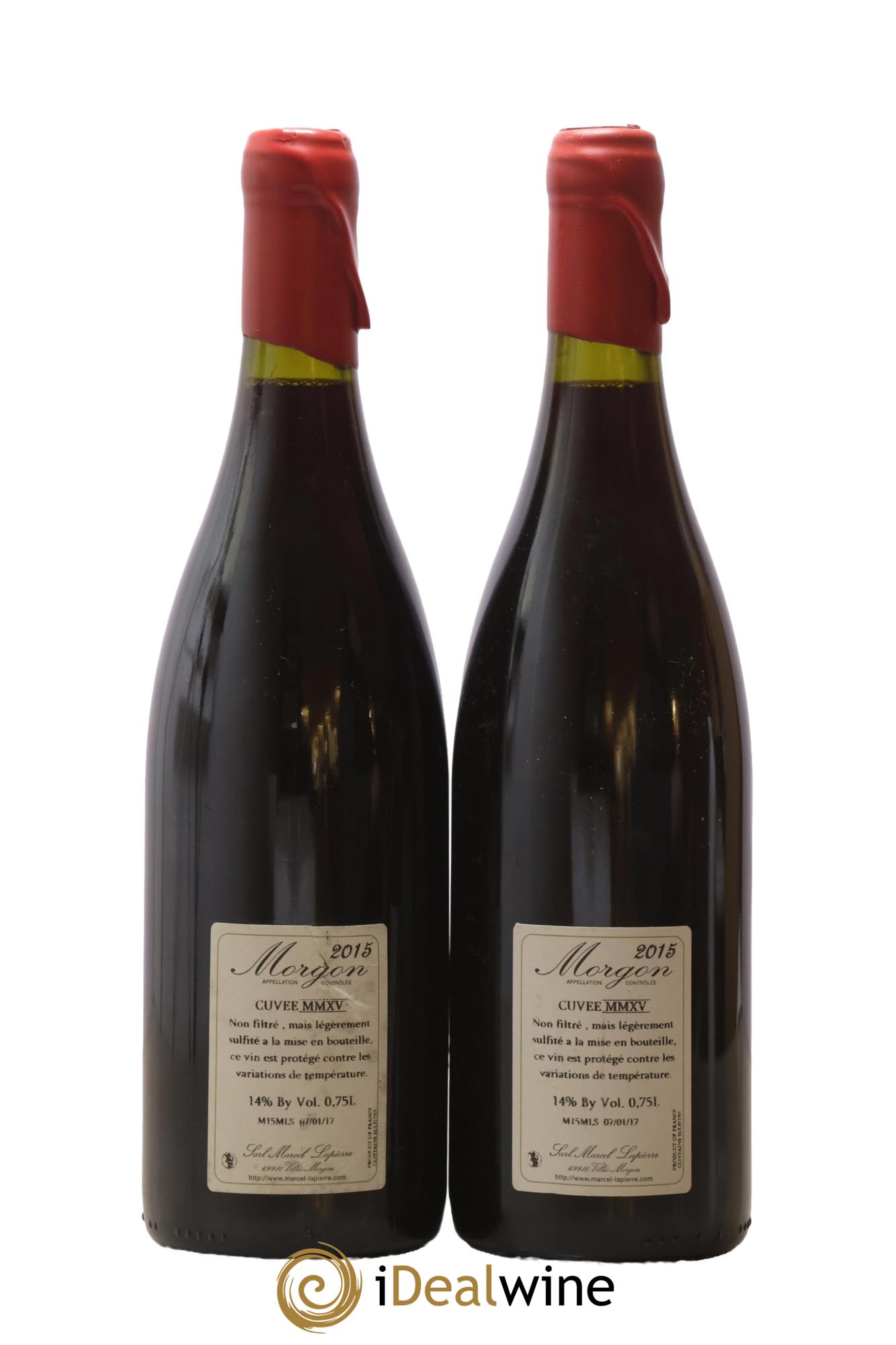 Morgon Cuvée Marcel Lapierre Marcel Lapierre (Domaine)  2015 - Posten von 2 Flaschen - 1