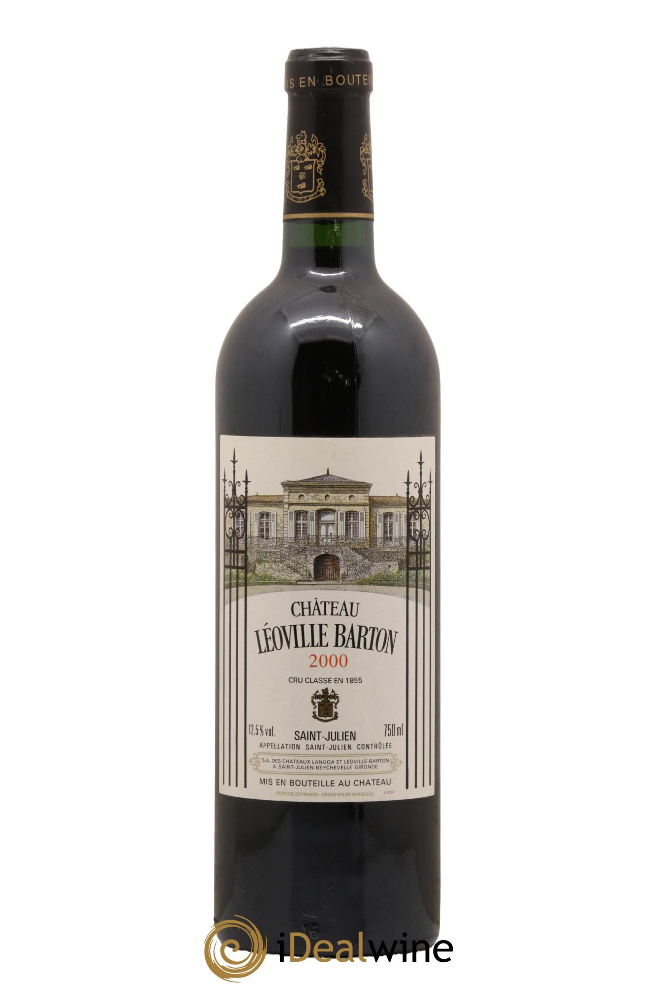 Château Léoville Barton 2ème Grand Cru Classé 2000 - Lot de 1 bouteille - 0