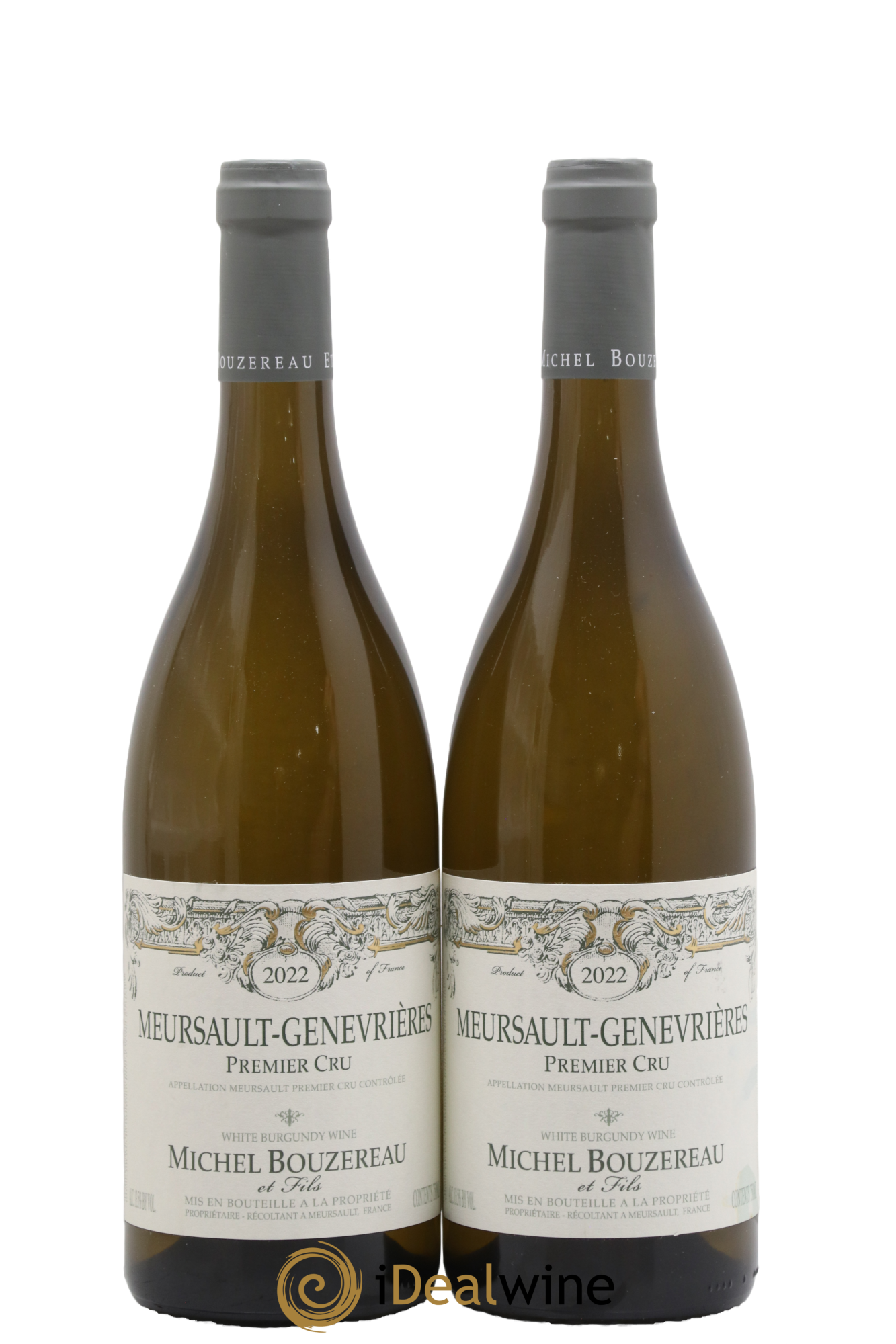 Meursault 1er Cru Les Genevrières Michel Bouzereau et Fils (Domaine) 2022 - Lot de 2 bouteilles - 0