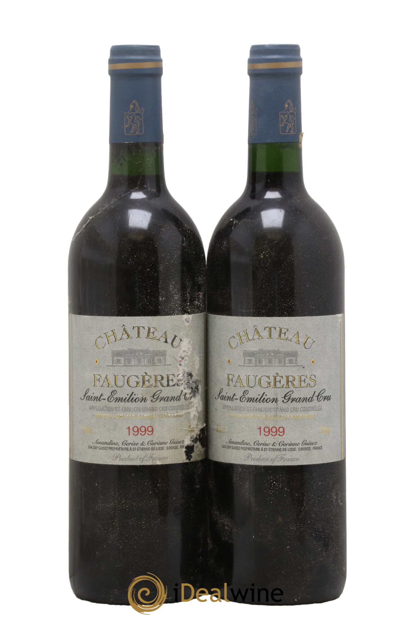 Château Faugères Grand Cru Classé 1999 - Lot de 2 bouteilles - 0