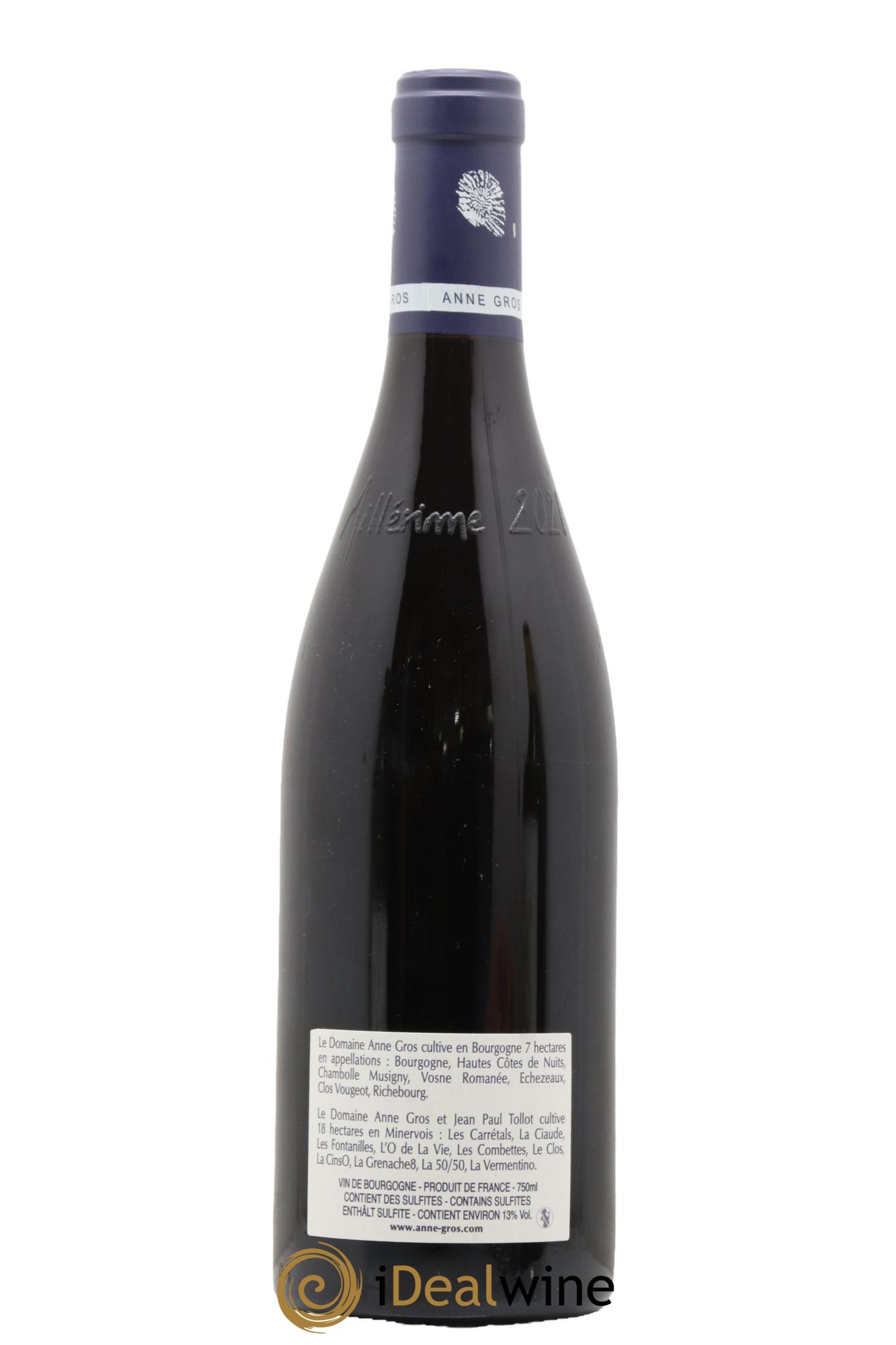 Richebourg Grand Cru Anne Gros 2021 - Lot de 1 bouteille - 1