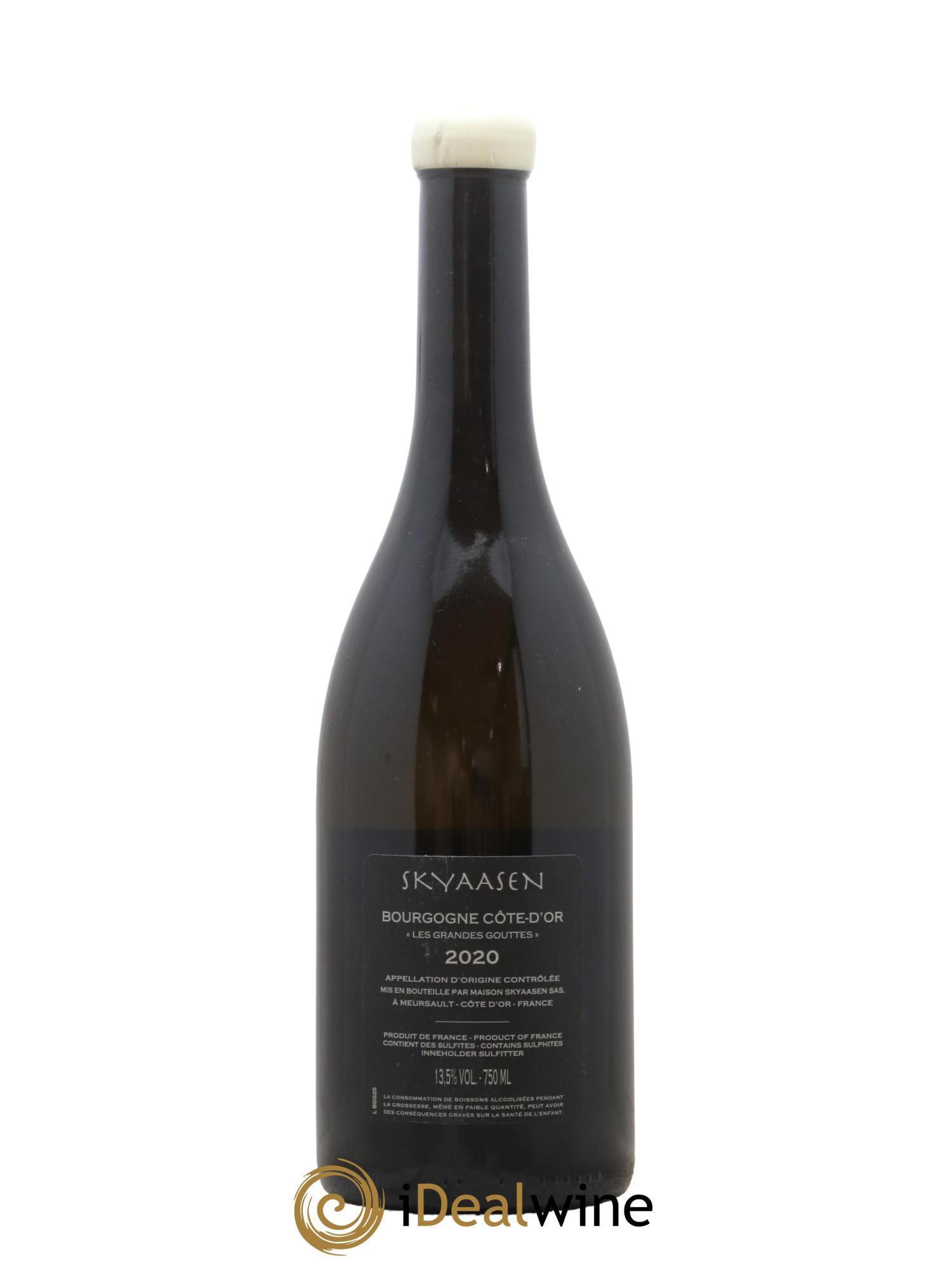 Bourgogne Côte-d'Or Les Grandes Gouttes Maison Skyaasen 2020 - Lot de 1 bouteille - 1