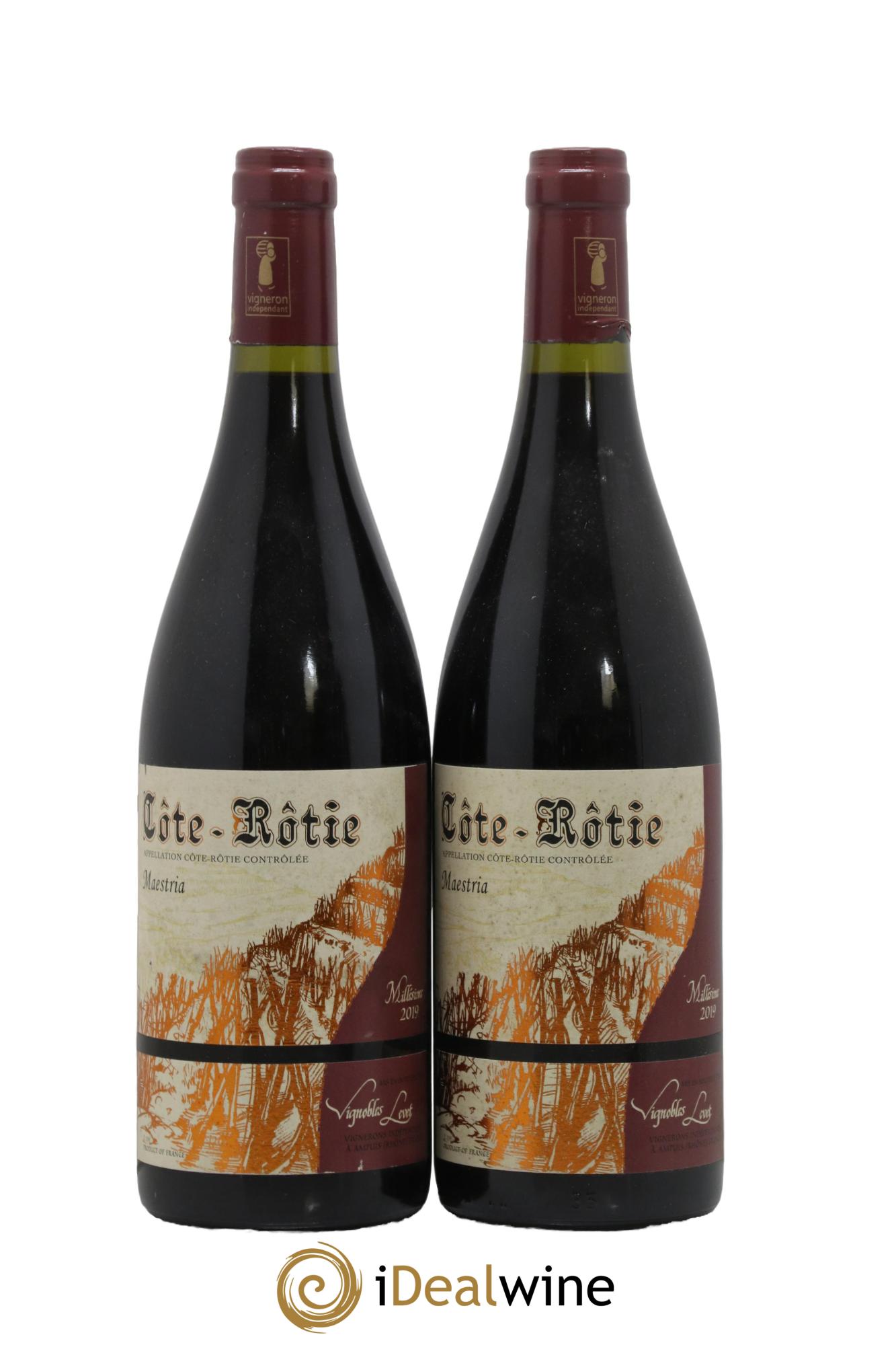 Côte-Rôtie Maestria Vignobles Levet 2019 - Lot de 2 bouteilles - 0