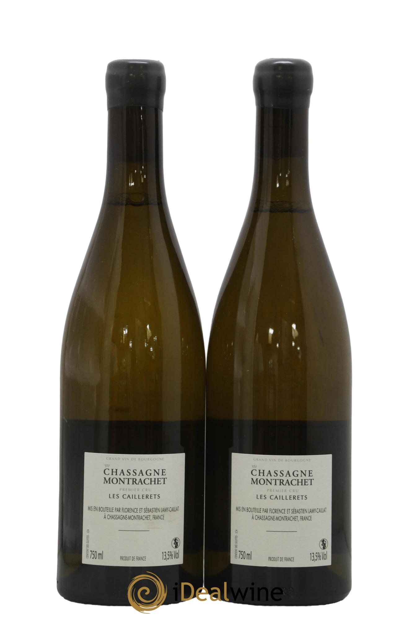 Chassagne-Montrachet 1er Cru Les Caillerets Lamy-Caillat (Domaine)  2018 - Lot de 2 bouteilles - 1